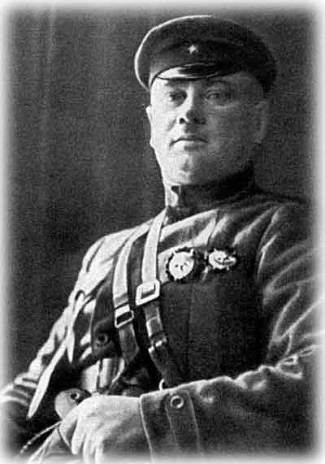 Porträt von Grigori Iwanowitsch Kotowski (1881–1925) – Gedenkseite