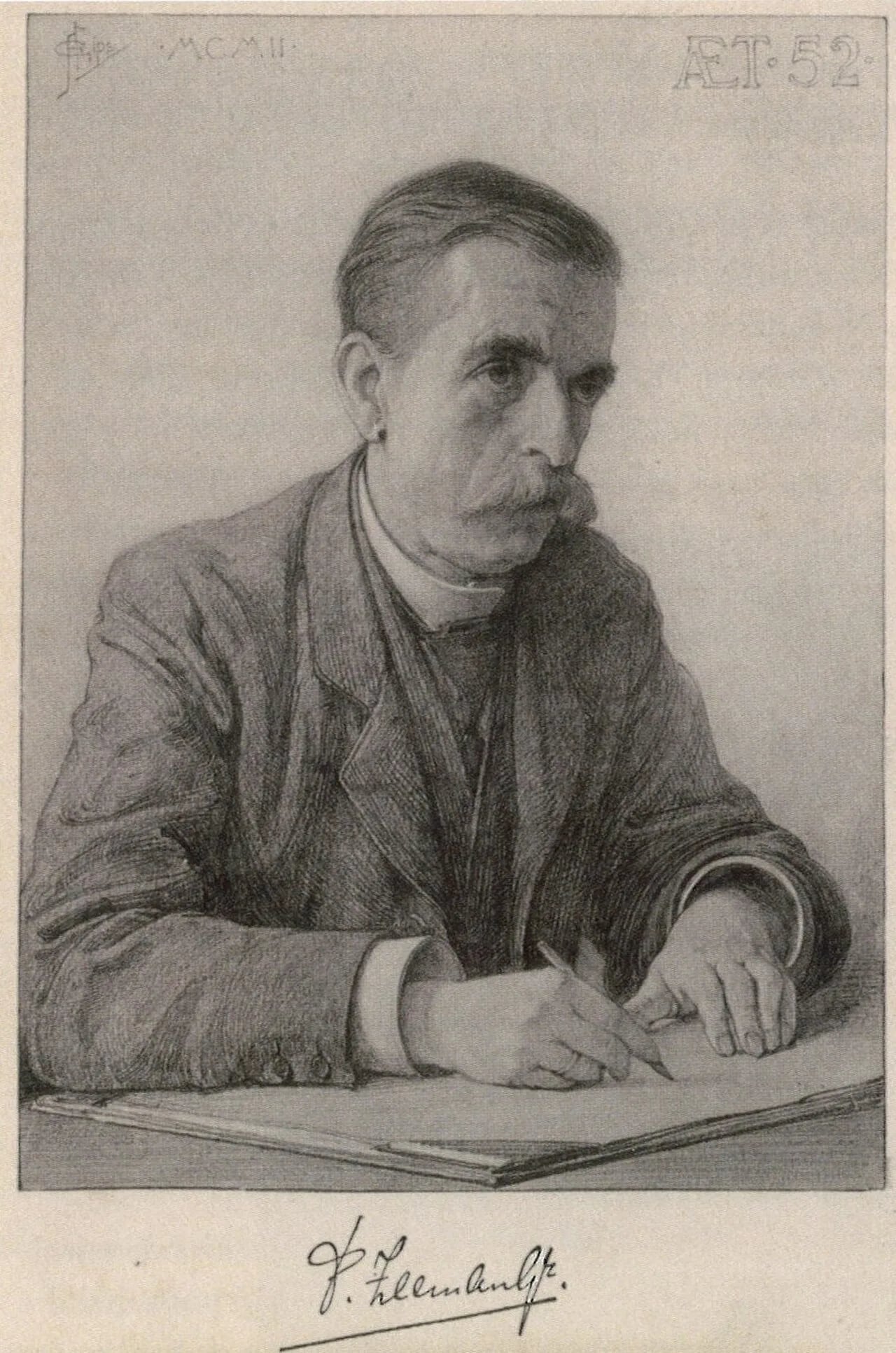 Porträt von Pieter Zeeman Gzn. (1850–1915) – Gedenkseite