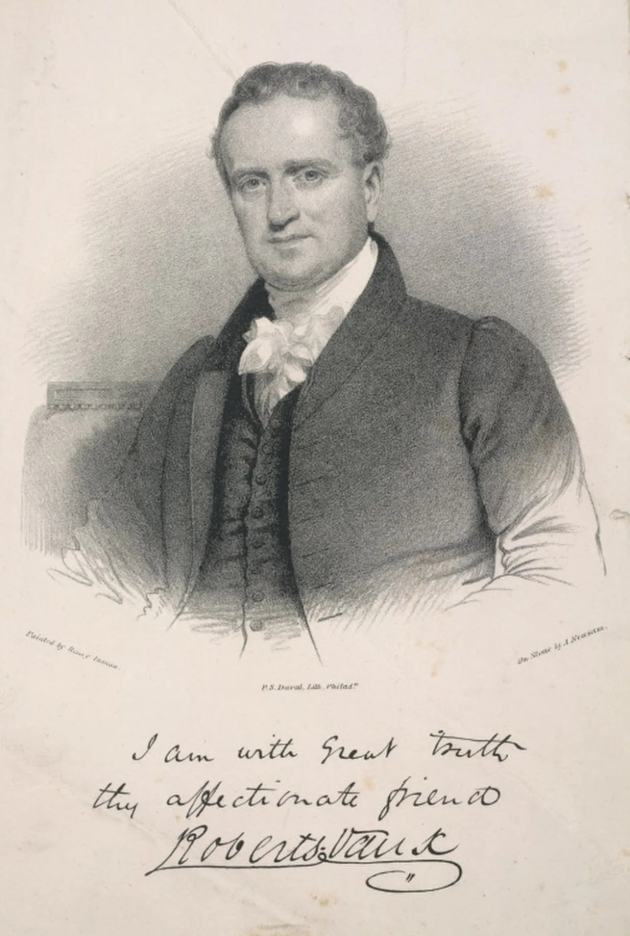 Portrait of Roberts Vaux (1786–1836) – memorial page