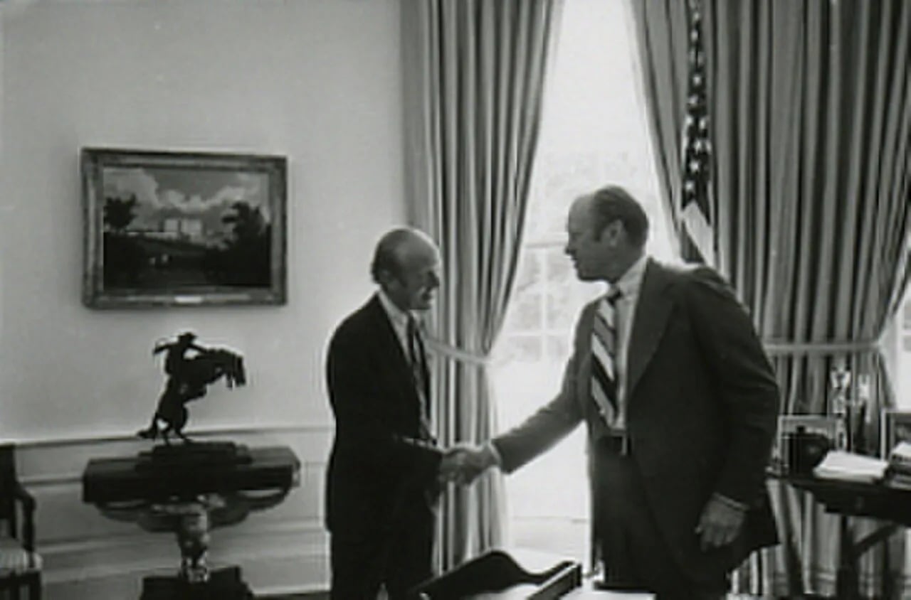 Porträt von Rowland Evans (1921–2001) – Gedenkseite