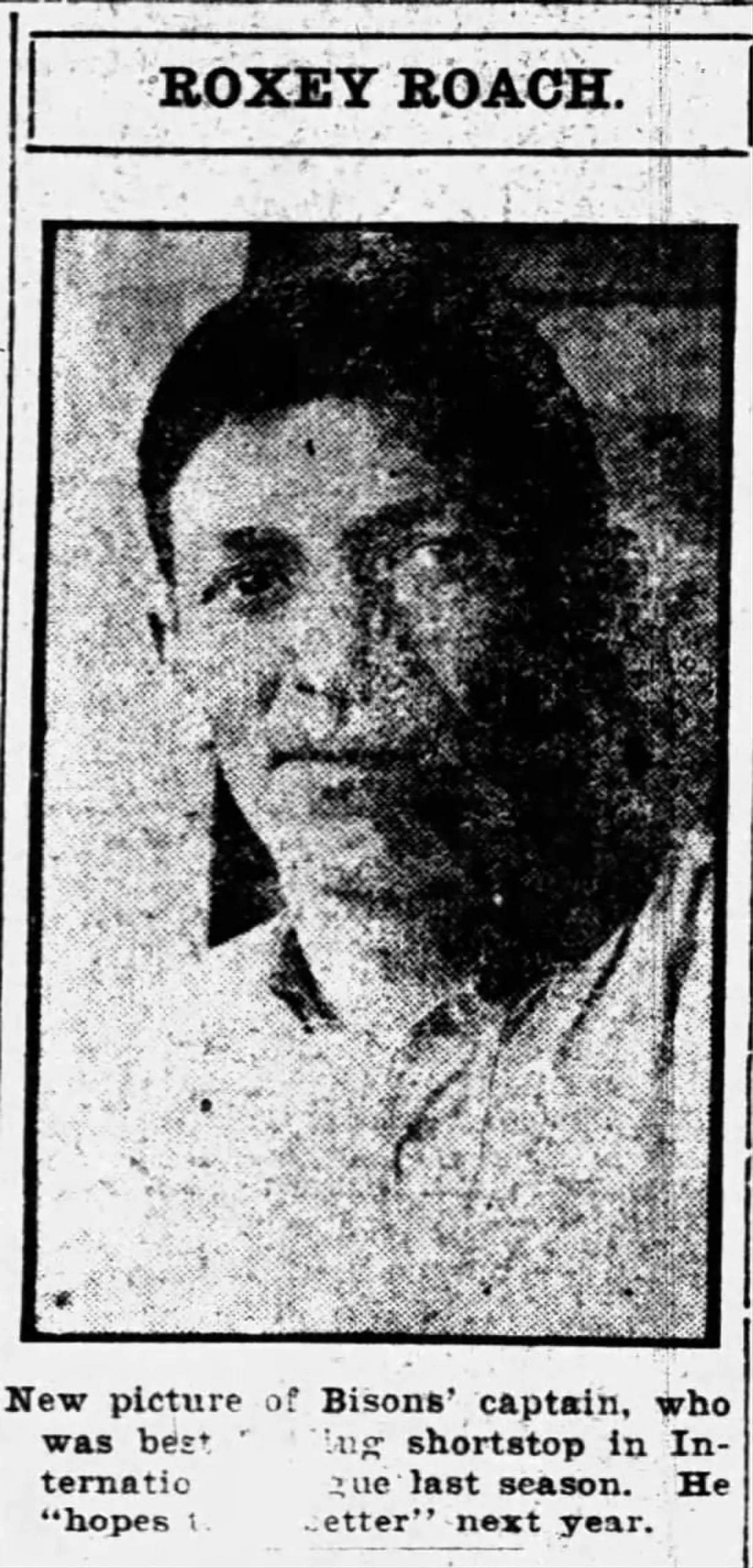 Porträt von Roxey Roach (1882–1947) – Gedenkseite