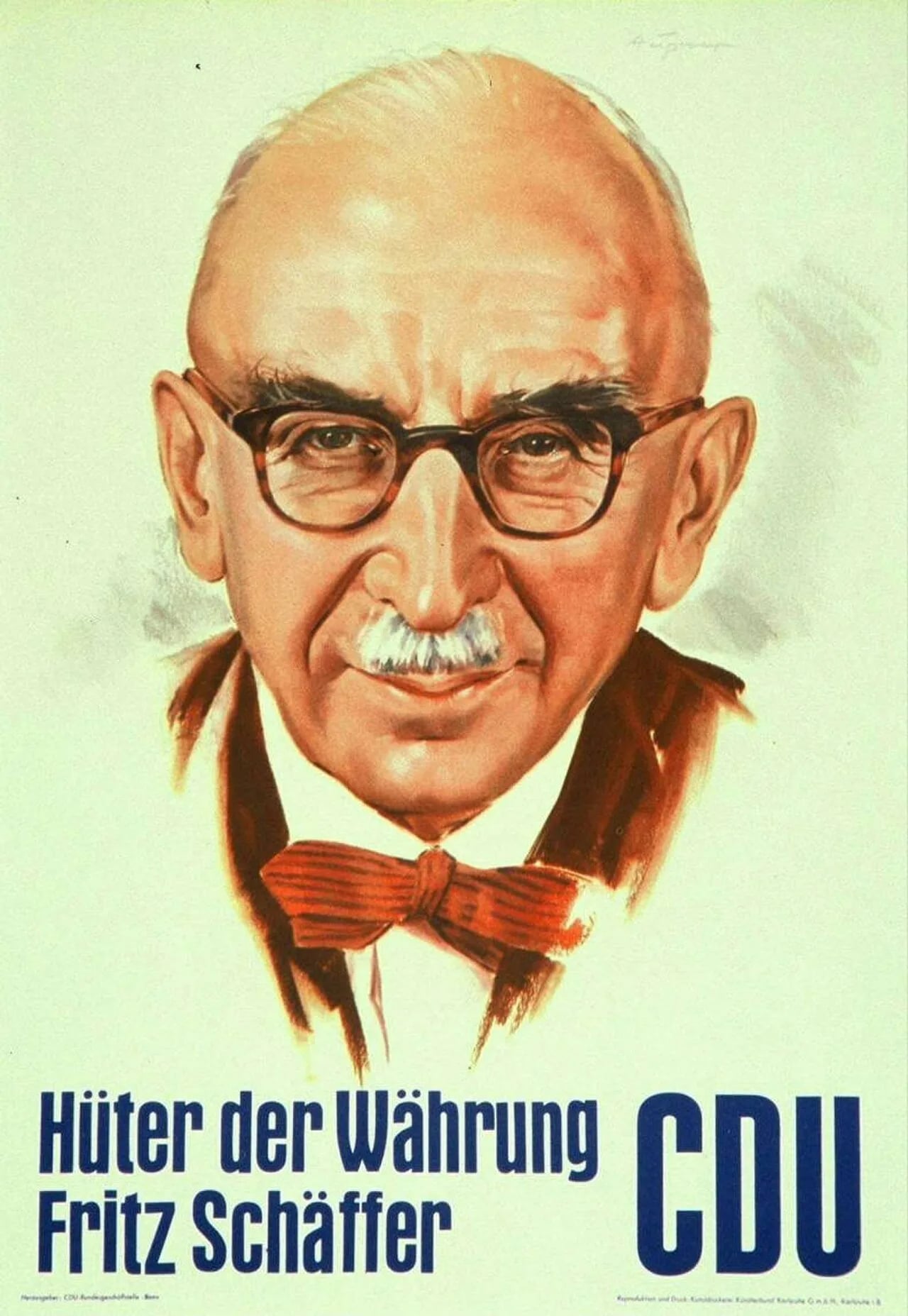 Porträt von Fritz Schäffer (1888–1967) – Gedenkseite