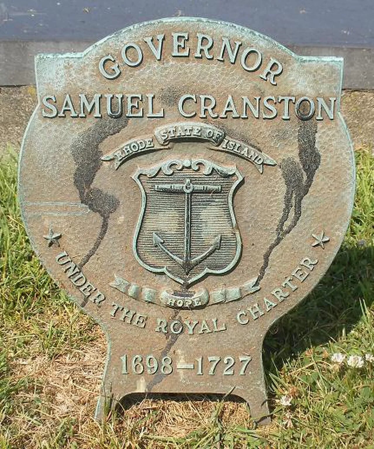 Porträt von Samuel Cranston (1659–1727) – Gedenkseite
