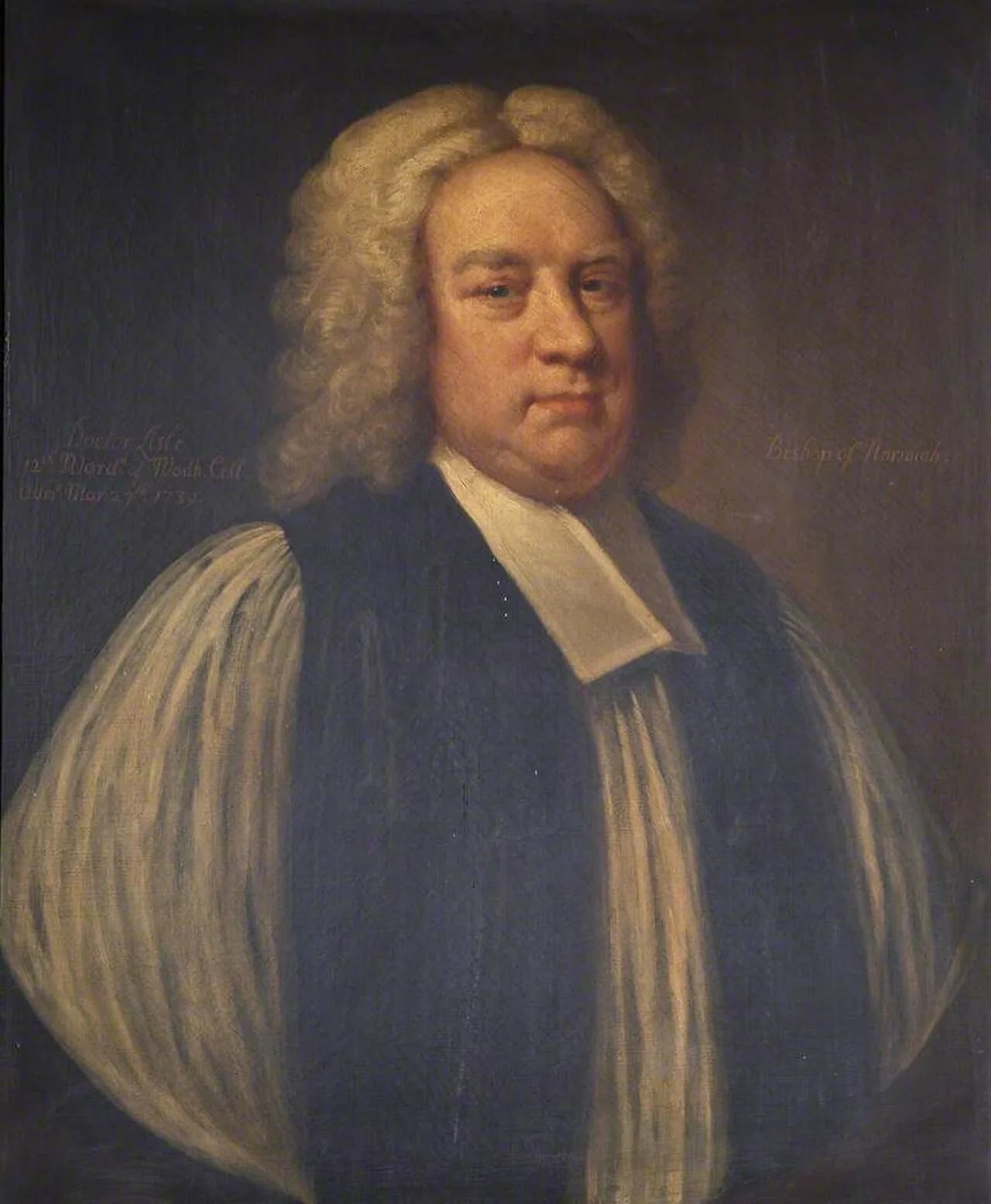 Porträt von Samuel Lisle (1683–1749) – Gedenkseite