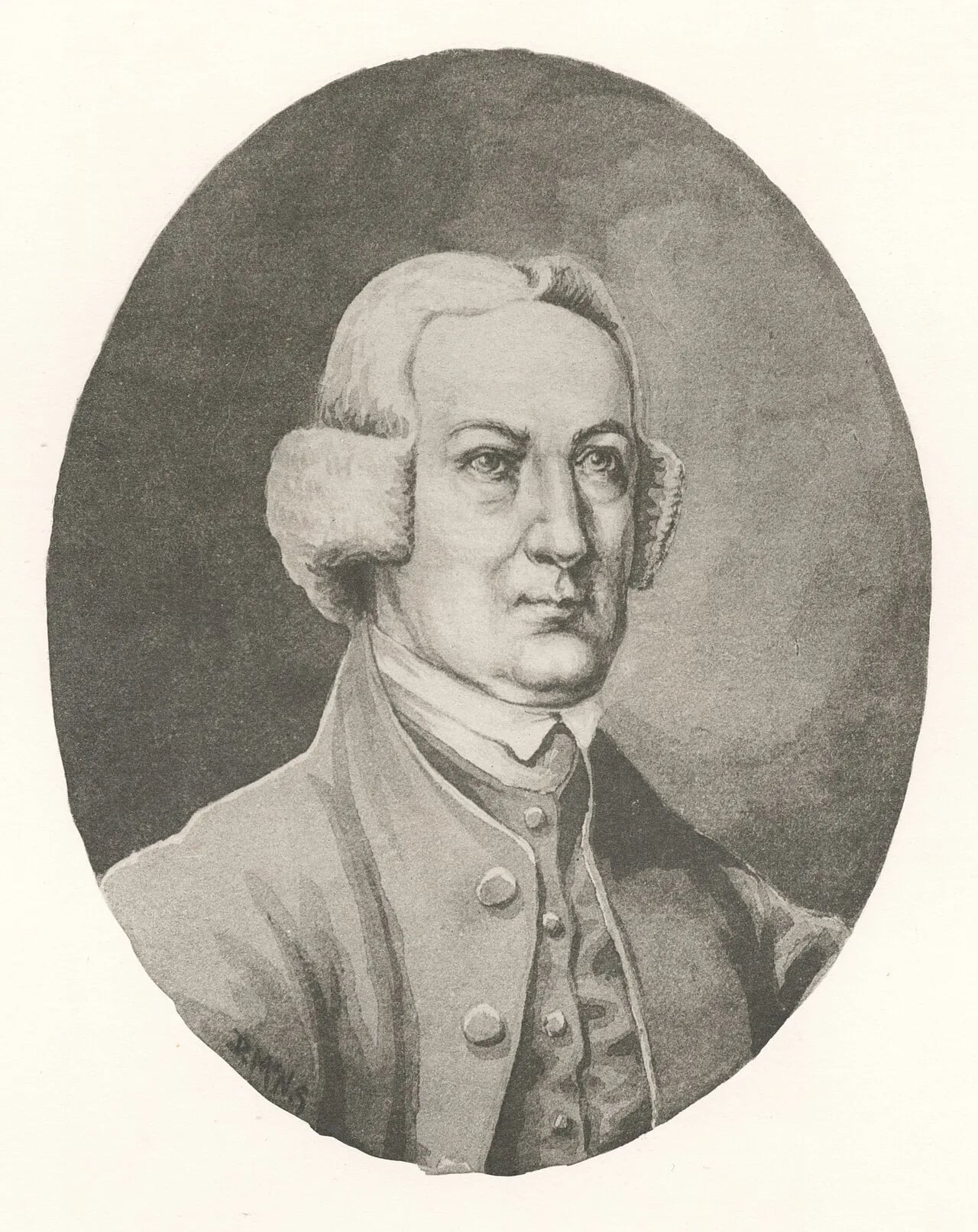 Porträt von Samuel Ward (1725–1776) – Gedenkseite