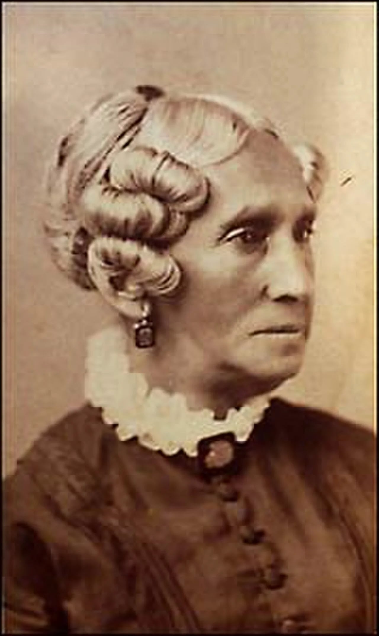 Portrait of Sarah Harris Fayerweather (1812–1878) – memorial page