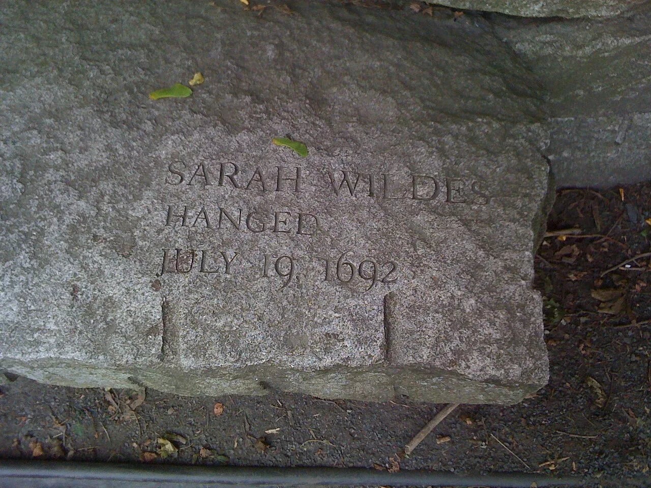 Porträt von Sarah Wildes (1627–1692) – Gedenkseite