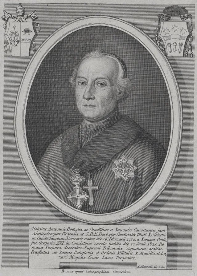 Portrait of Luigi Bottiglia Savoulx (1752–1836) – memorial page