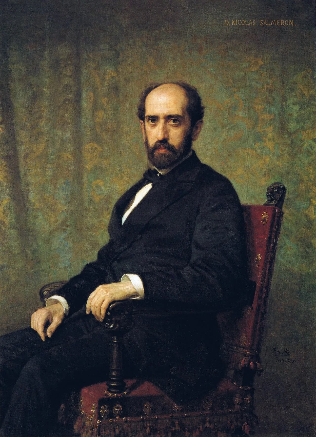 Porträt von Nicolás Salmerón (1838–1908) – Gedenkseite