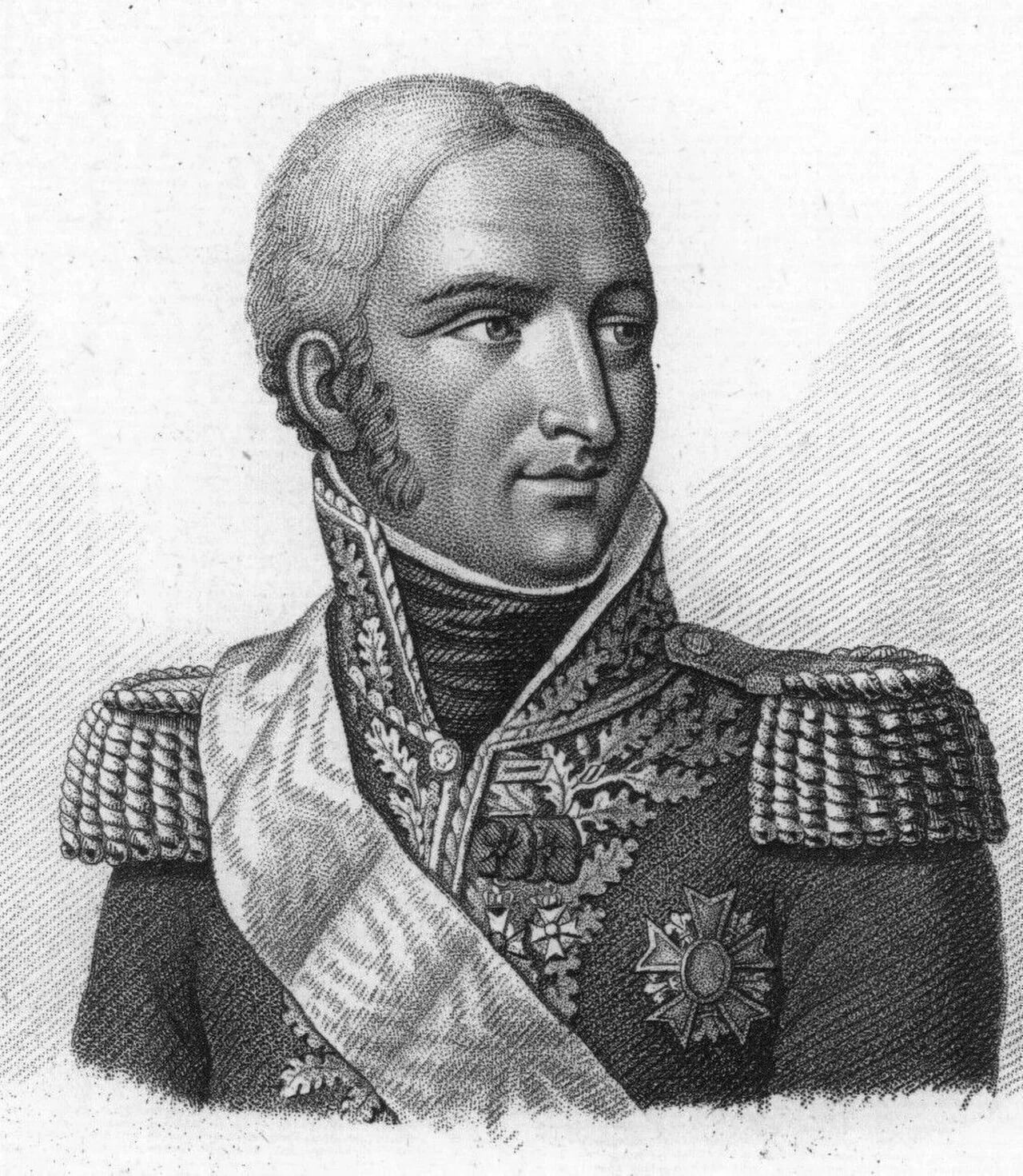 Porträt von Jean Joseph Paul Augustin Dessoles (1767–1828) – Gedenkseite