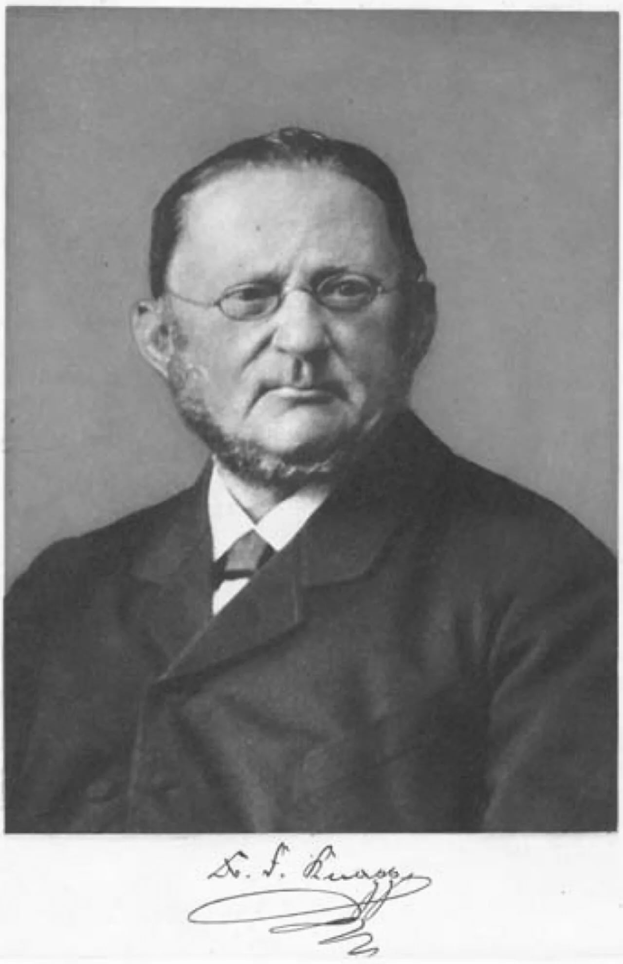 Porträt von Friedrich Ludwig Knapp (1814–1904) – Gedenkseite