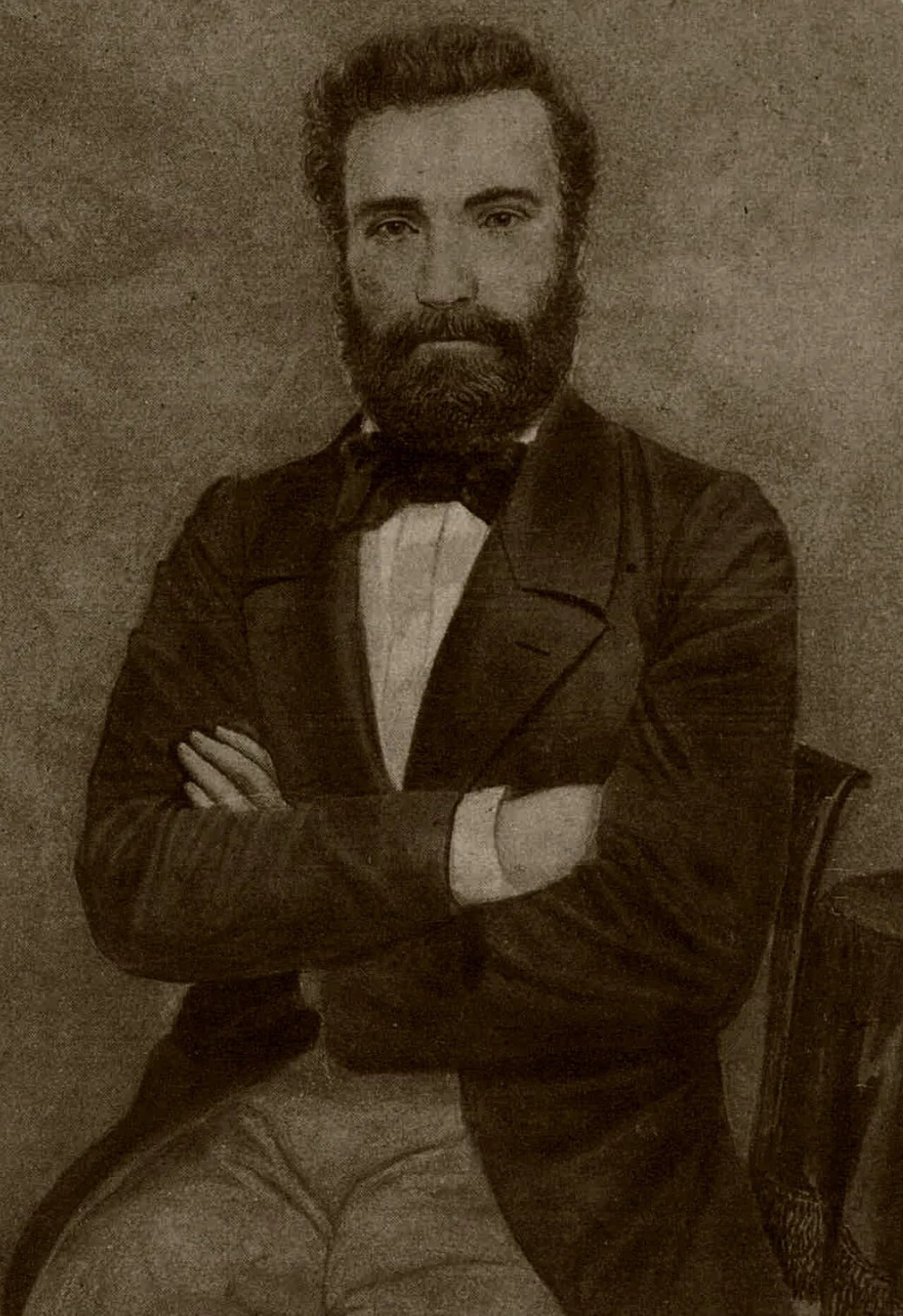 Porträt von Alexandru G. Golescu (1819–1881) – Gedenkseite