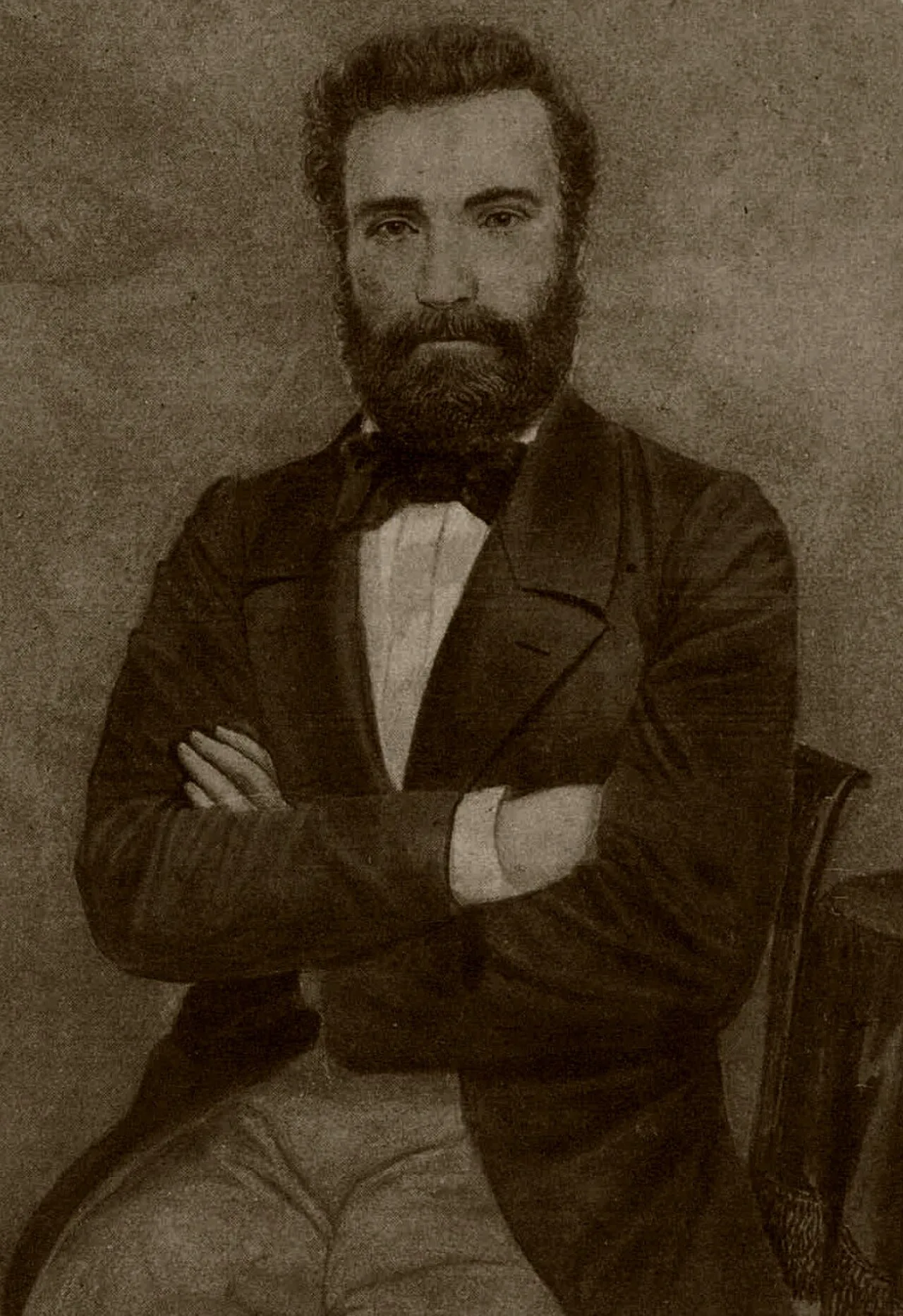 Porträt von Alexandru G. Golescu (1819–1881) – Gedenkseite