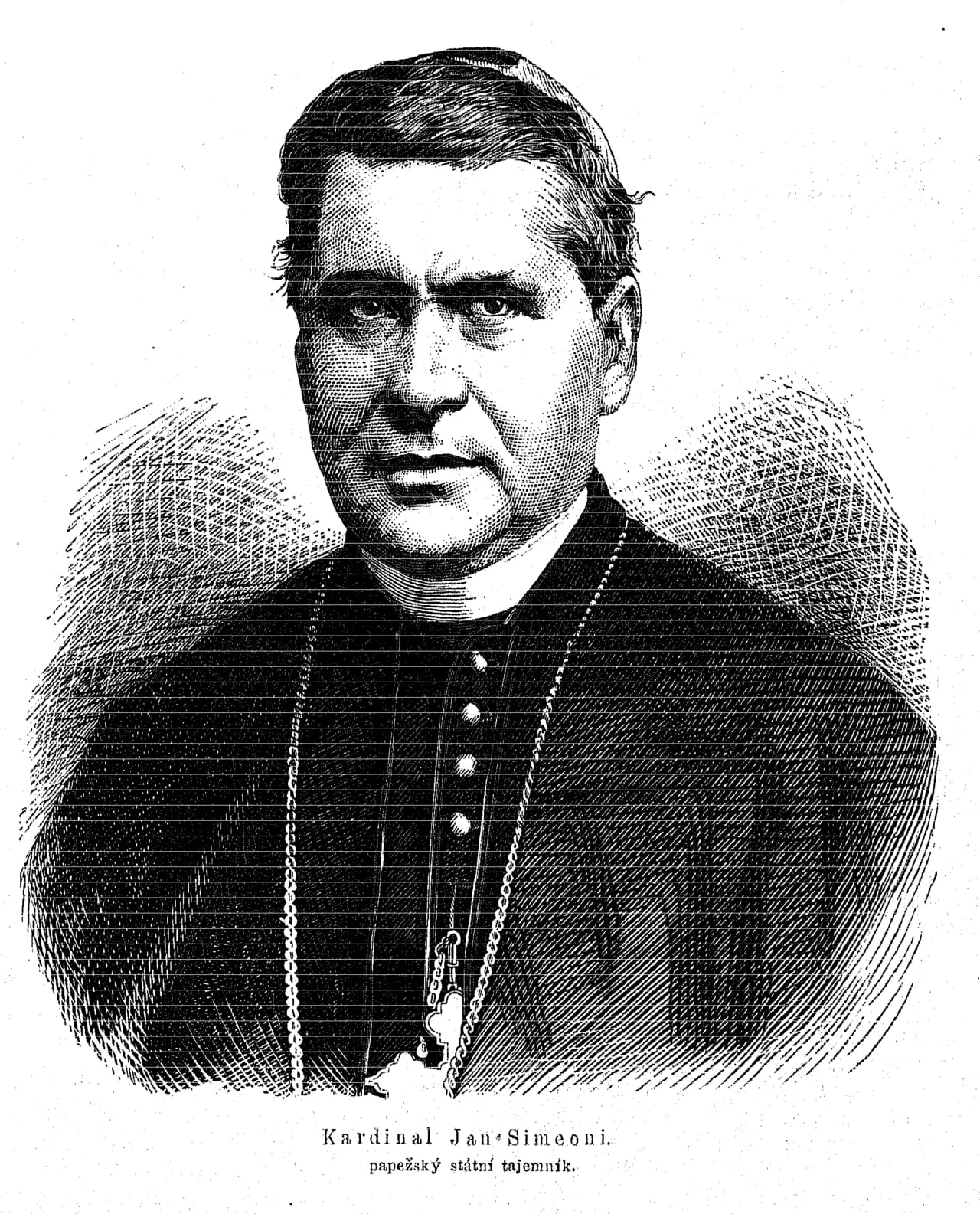 Porträt von Giovanni Simeoni (1816–1892) – Gedenkseite