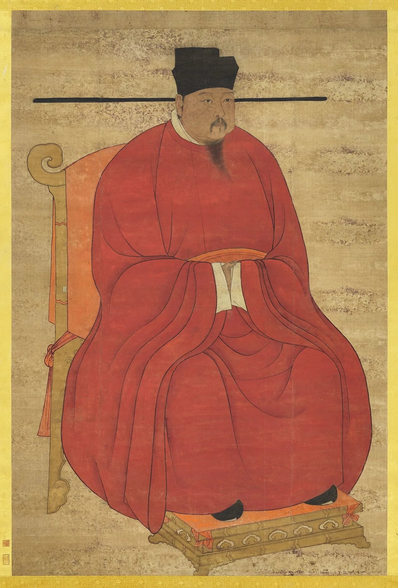 Porträt von Song Zhenzong (968–1022) – Gedenkseite