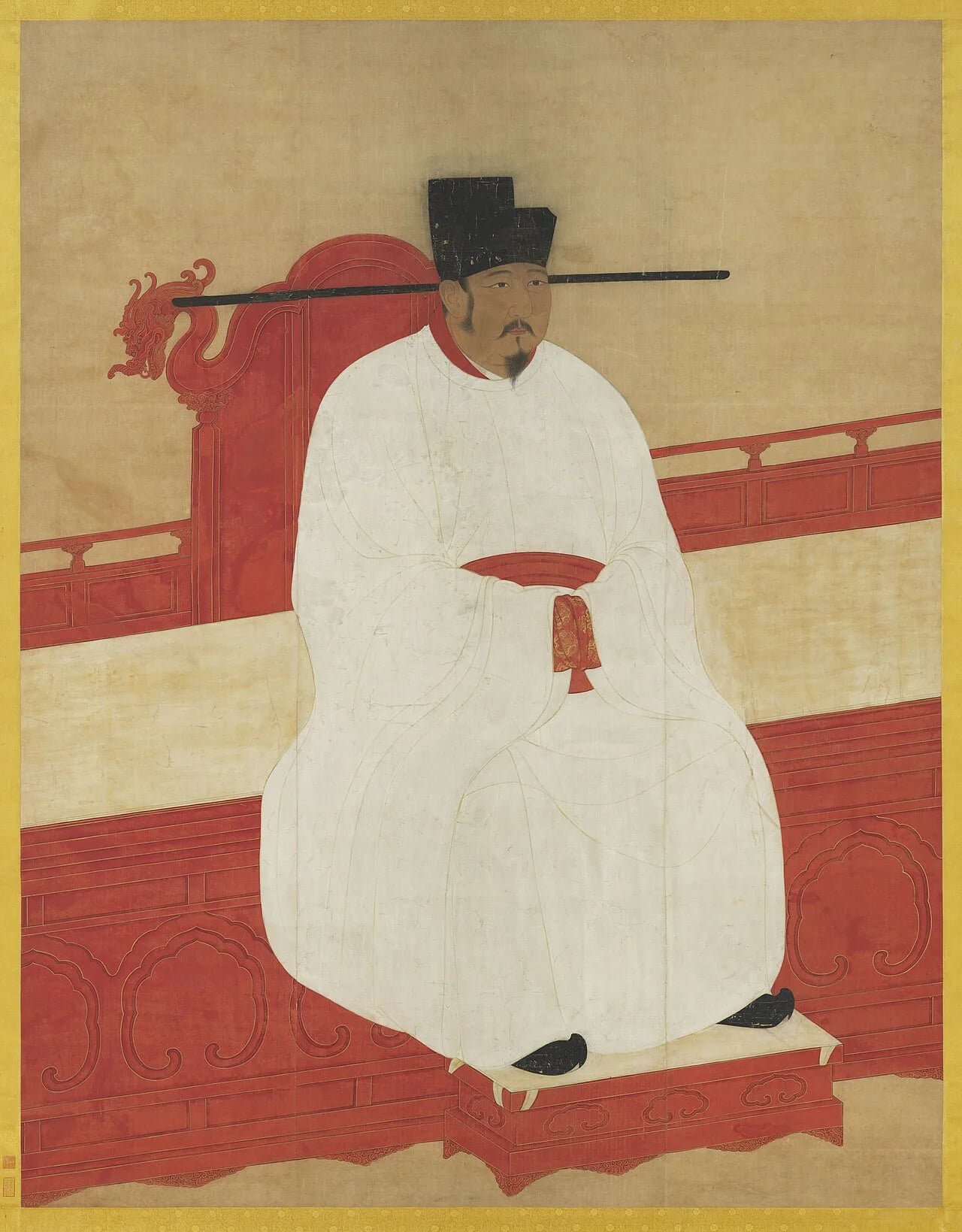 Porträt von Yingzong von Song (1032–1067) – Gedenkseite