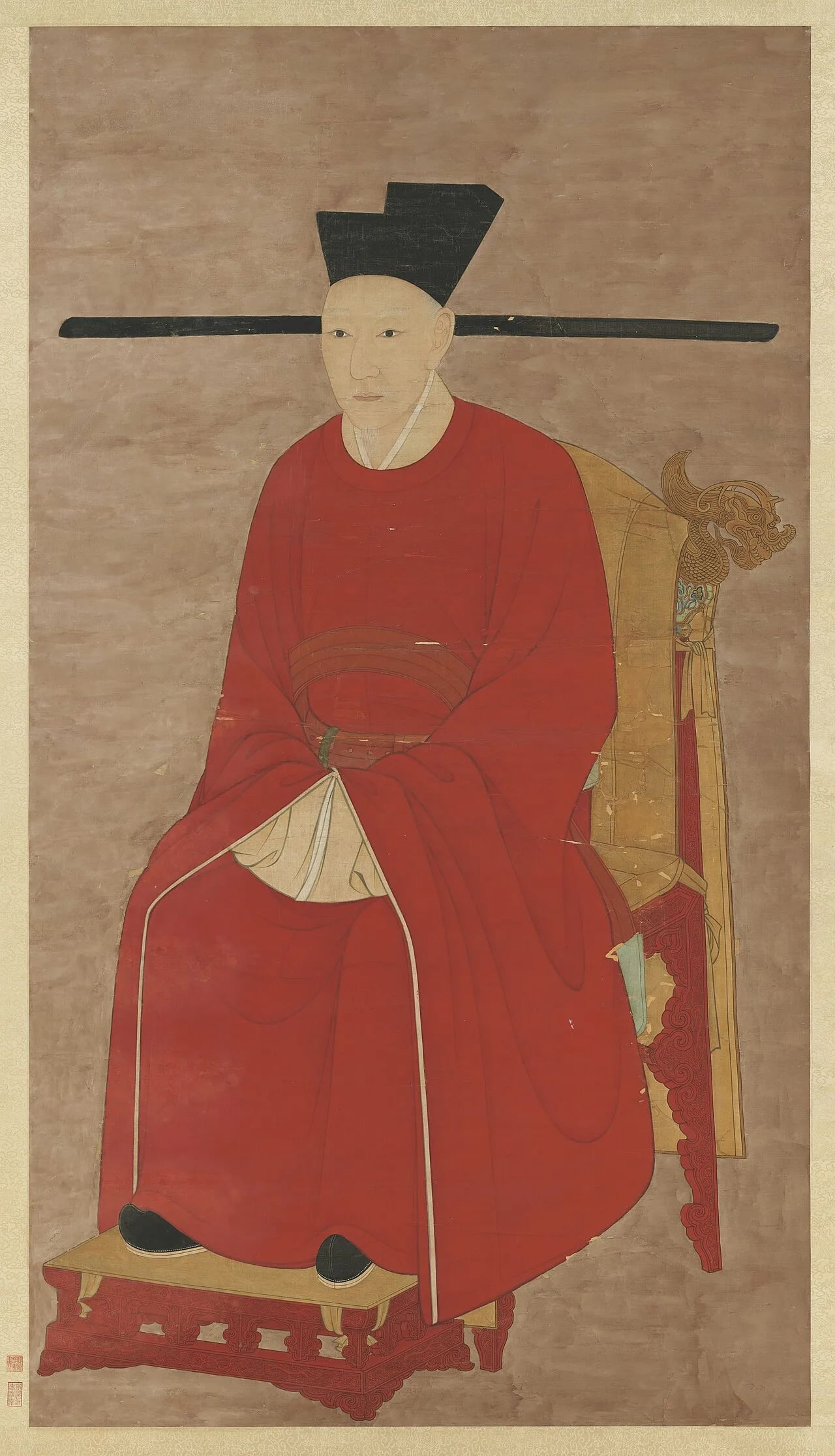 Porträt von Song Gaozong (1107–1187) – Gedenkseite