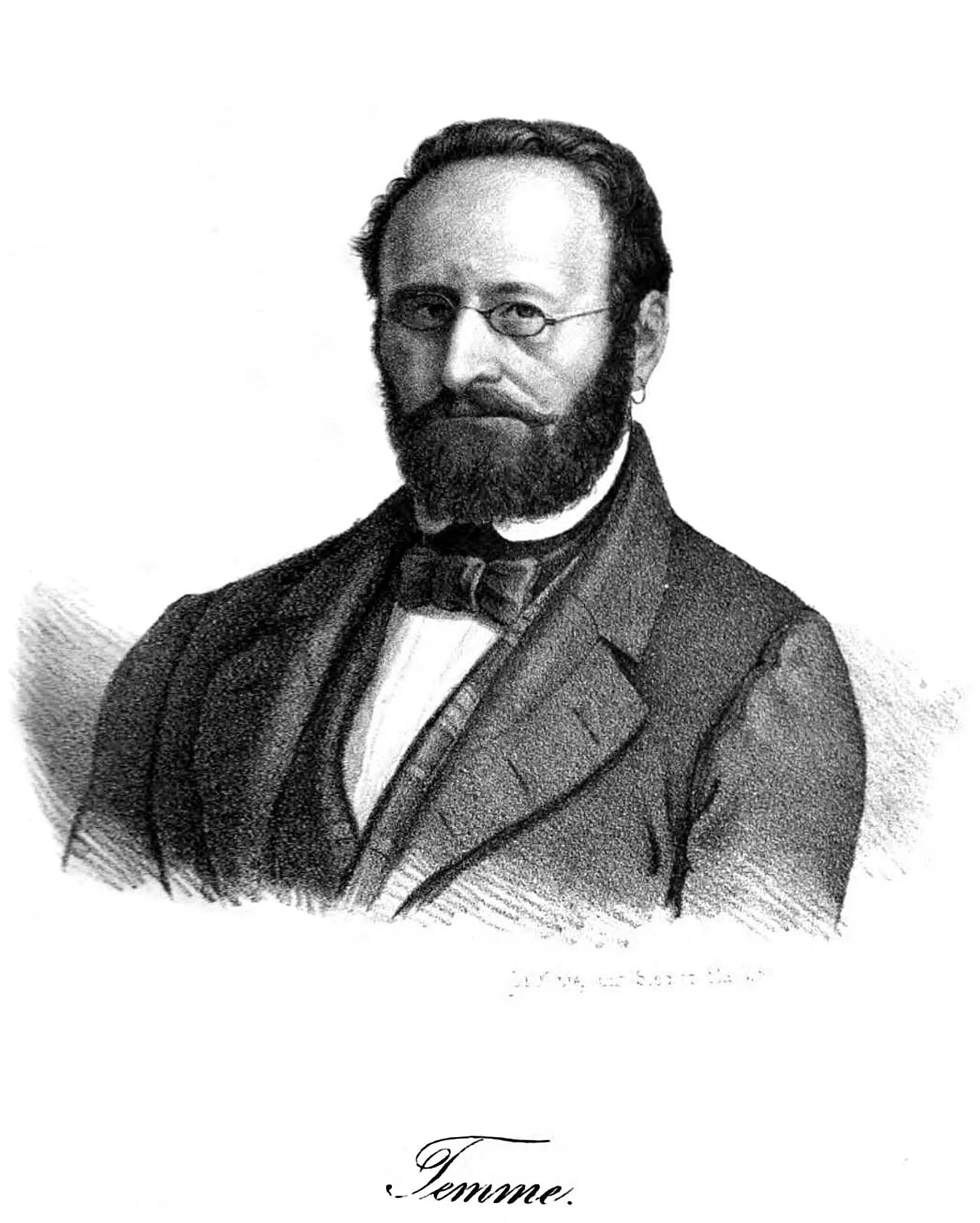 Porträt von Jodocus Temme (1798–1881) – Gedenkseite