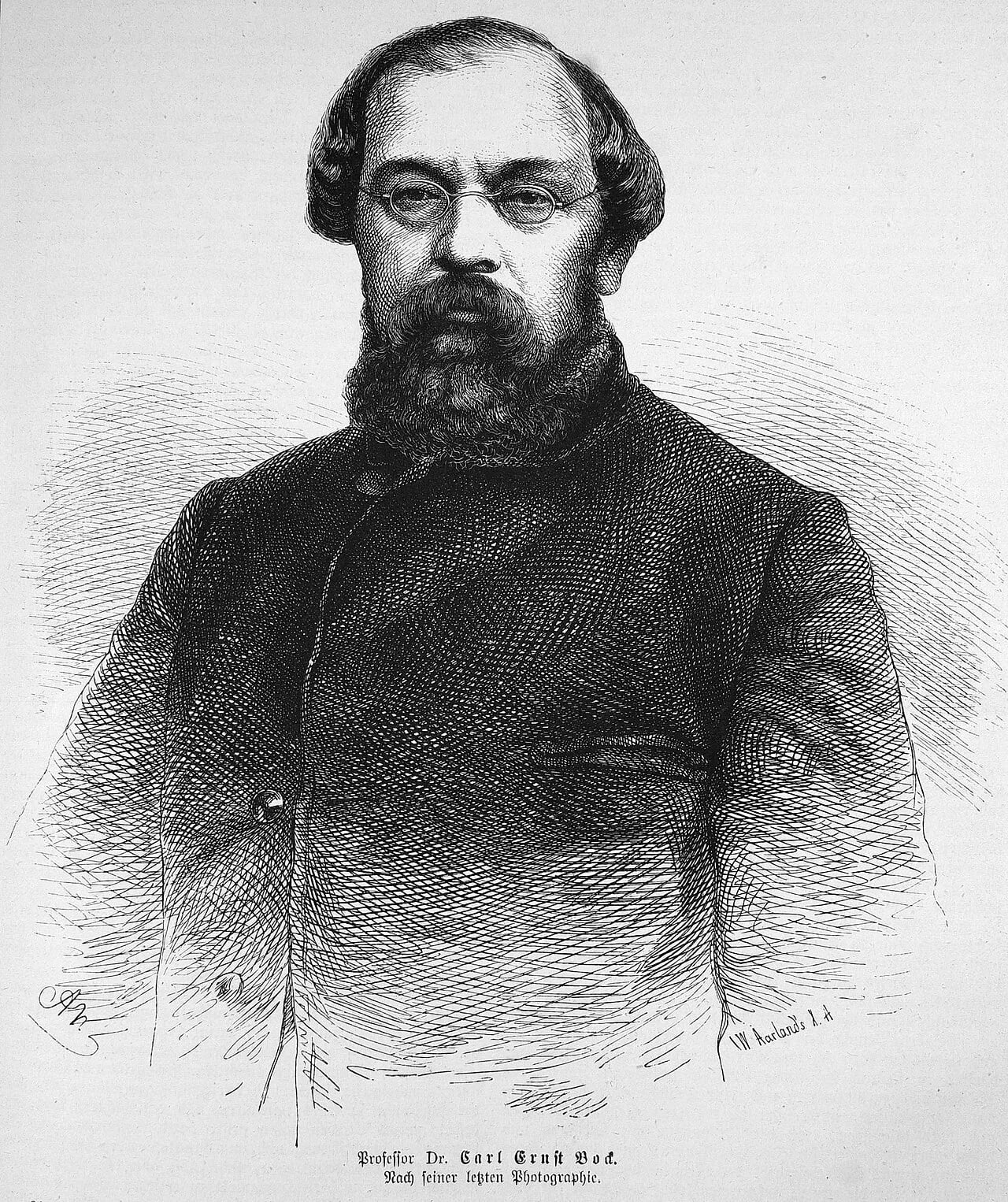 Portrait of Carl Ernst Bock (1809–1874) – memorial page