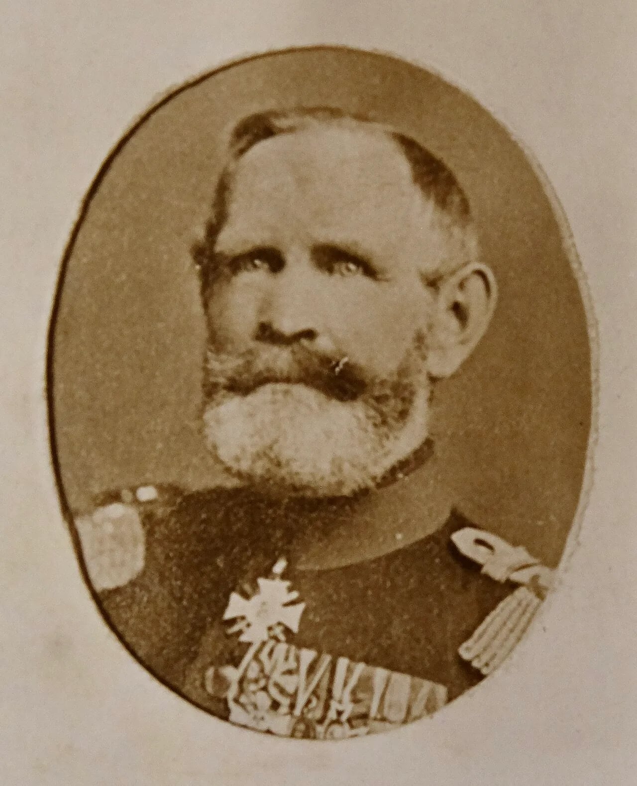 Porträt von Christian James Oliver Terenz von Bischoffshausen (1813–1880) – Gedenkseite