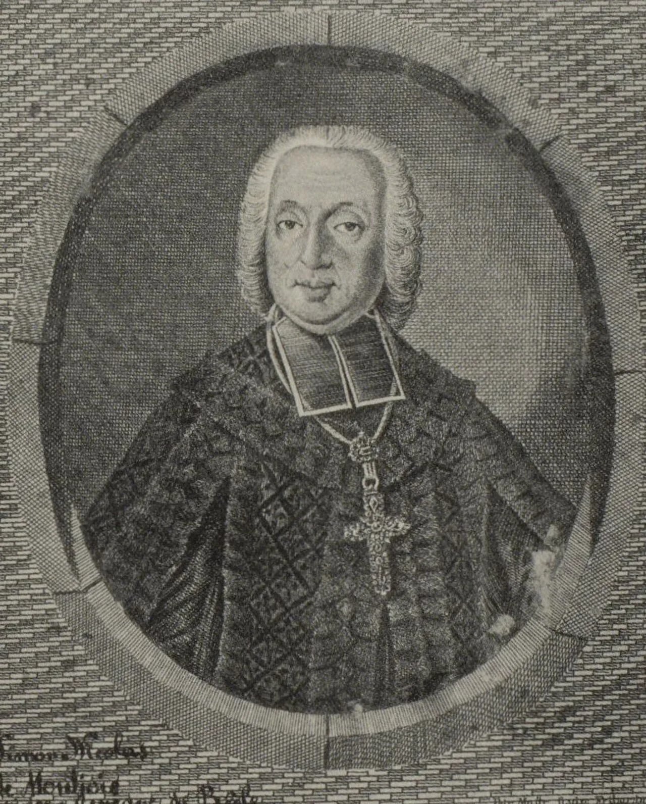 Porträt von Simon Nikolaus von Montjoye-Hirsingen (1693–1775) – Gedenkseite