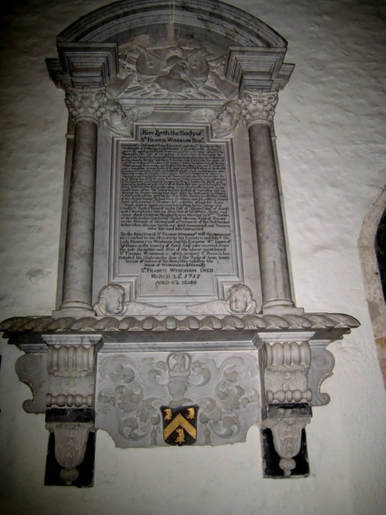 Porträt von Sir Francis Wyndham, 1st Baronet (1610–1676) – Gedenkseite