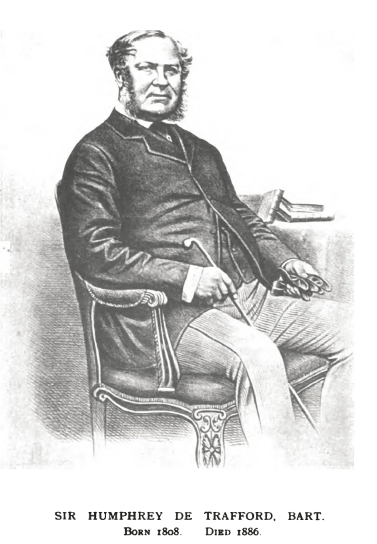 Portrait of Humphrey de Trafford, 2nd Baronet de Trafford (1808–1886) – memorial page