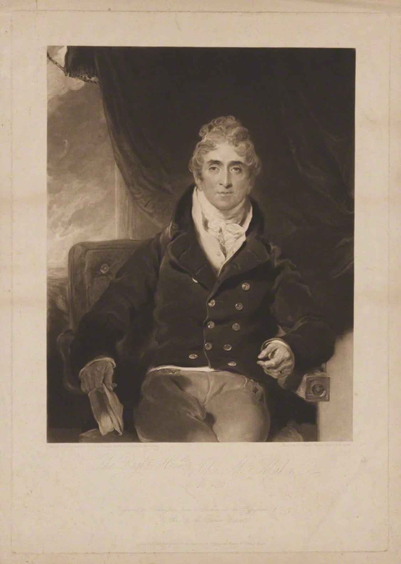 Portrait of Sir John McMahon, 1st Baronet (1754–1817) – memorial page