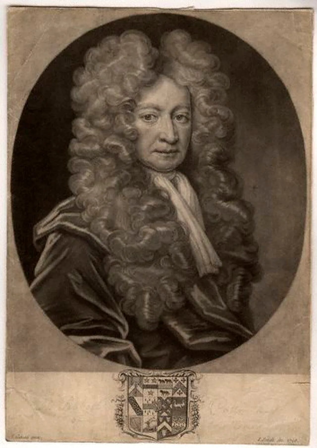 Portrait of Sir Robert Cotton, 1st Baronet, of Combermere (1635–1712) – memorial page