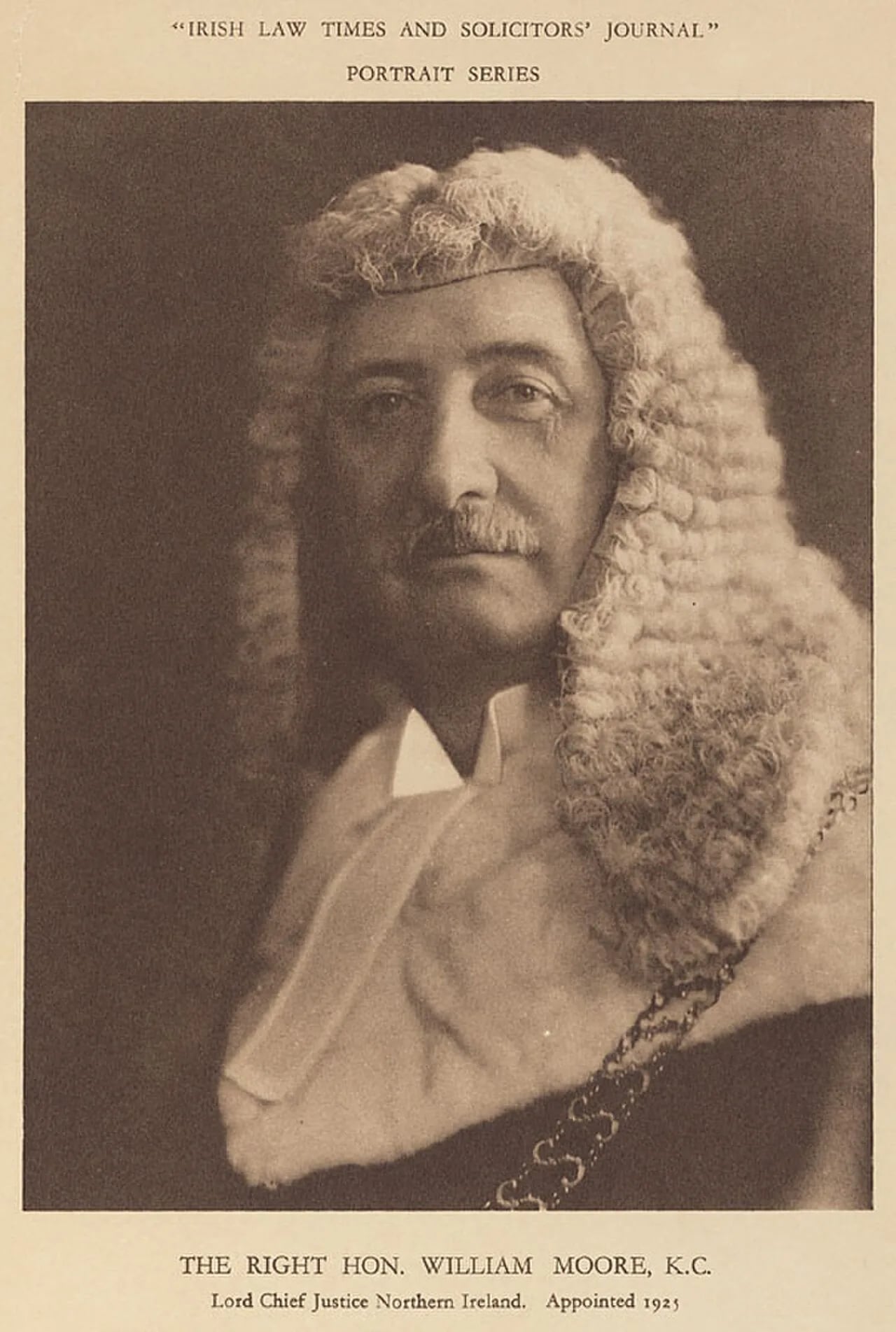 Portrait of Sir William Moore, 1st Baronet (1864–1944) – memorial page