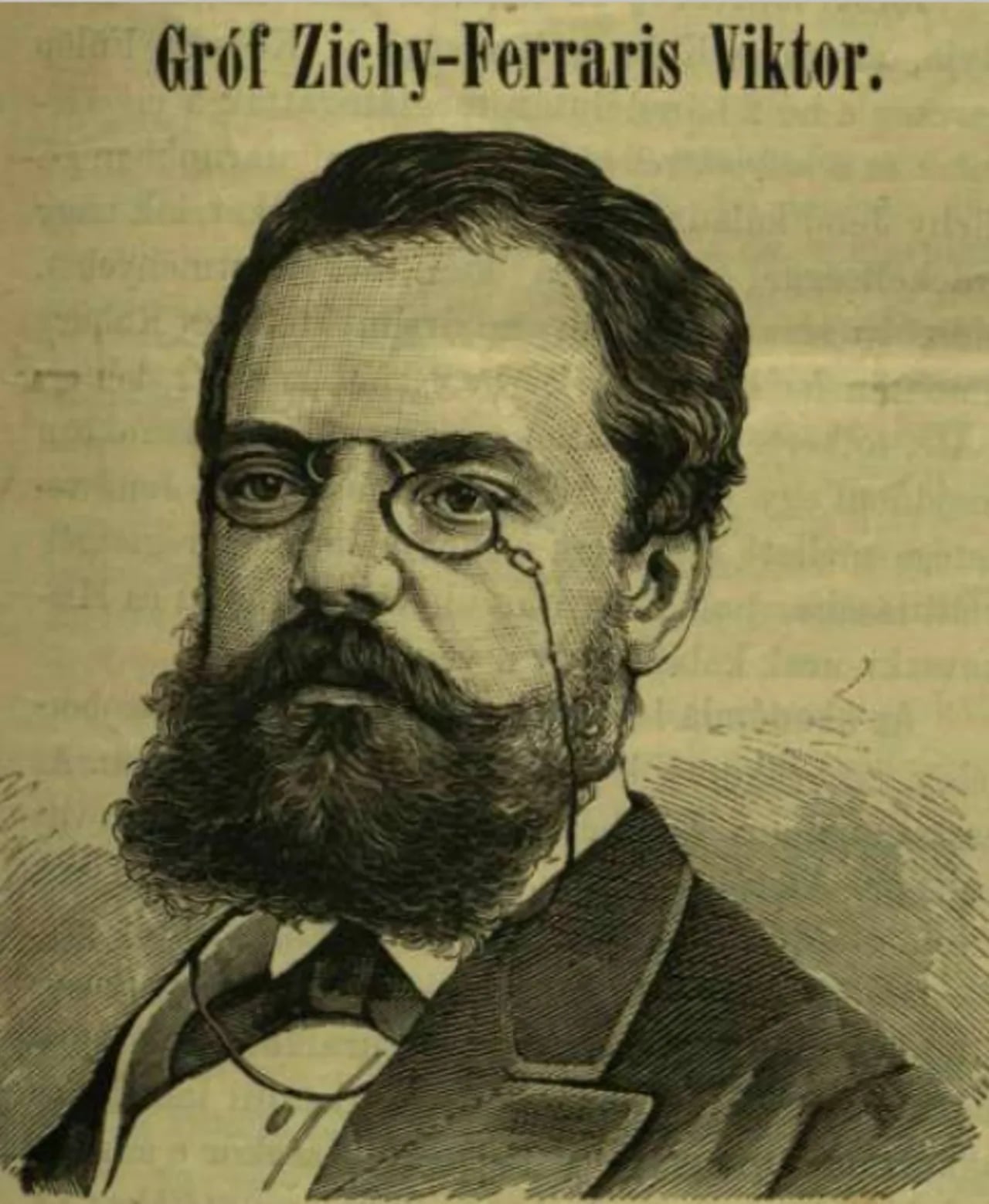 Portrait of Victor Zichy-Ferraris (1842–1880) – memorial page
