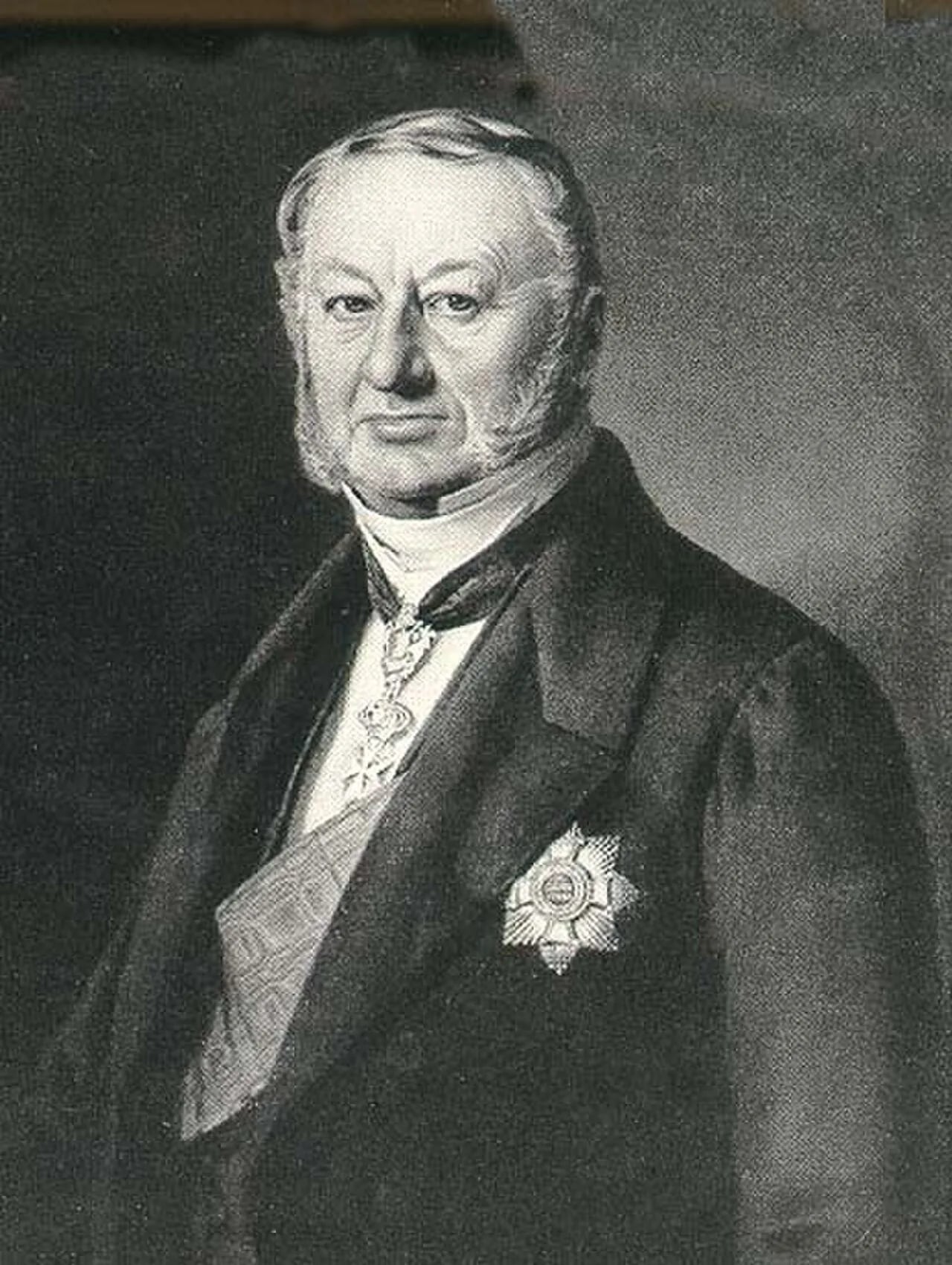 Porträt von Friedrich Ludwig zu Castell-Castell (1791–1875) – Gedenkseite