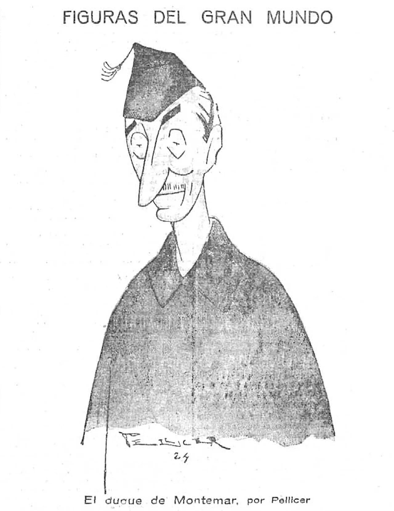 Porträt von Luis Osorio de Moscoso y Jordan de Urries, Duque de Montemar (1875–1942) – Gedenkseite