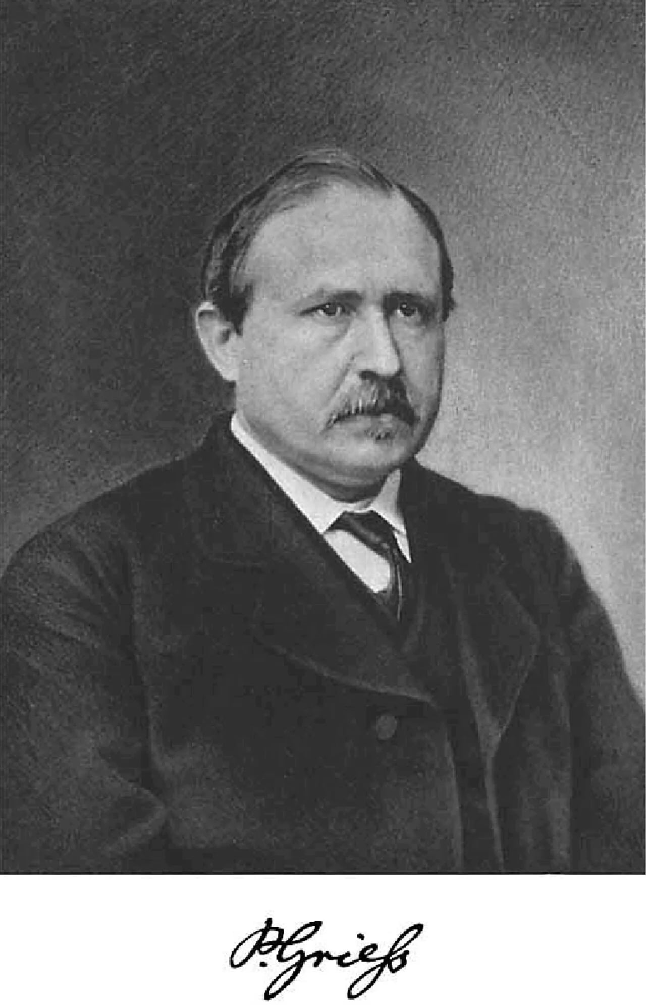 Porträt von Johann Peter Grieß (1829–1888) – Gedenkseite