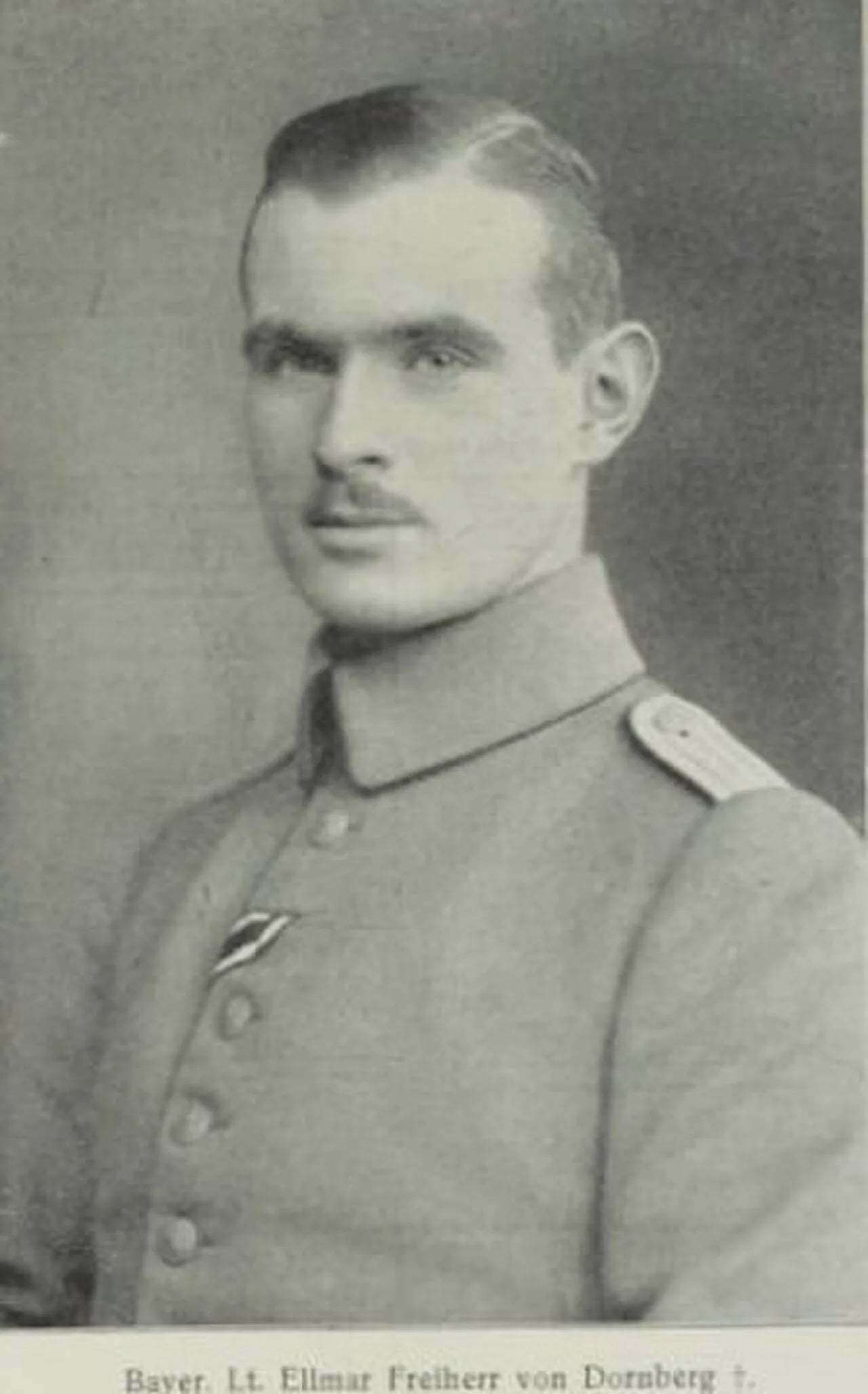 Porträt von Elimar von Dornberg (1893–1917) – Gedenkseite