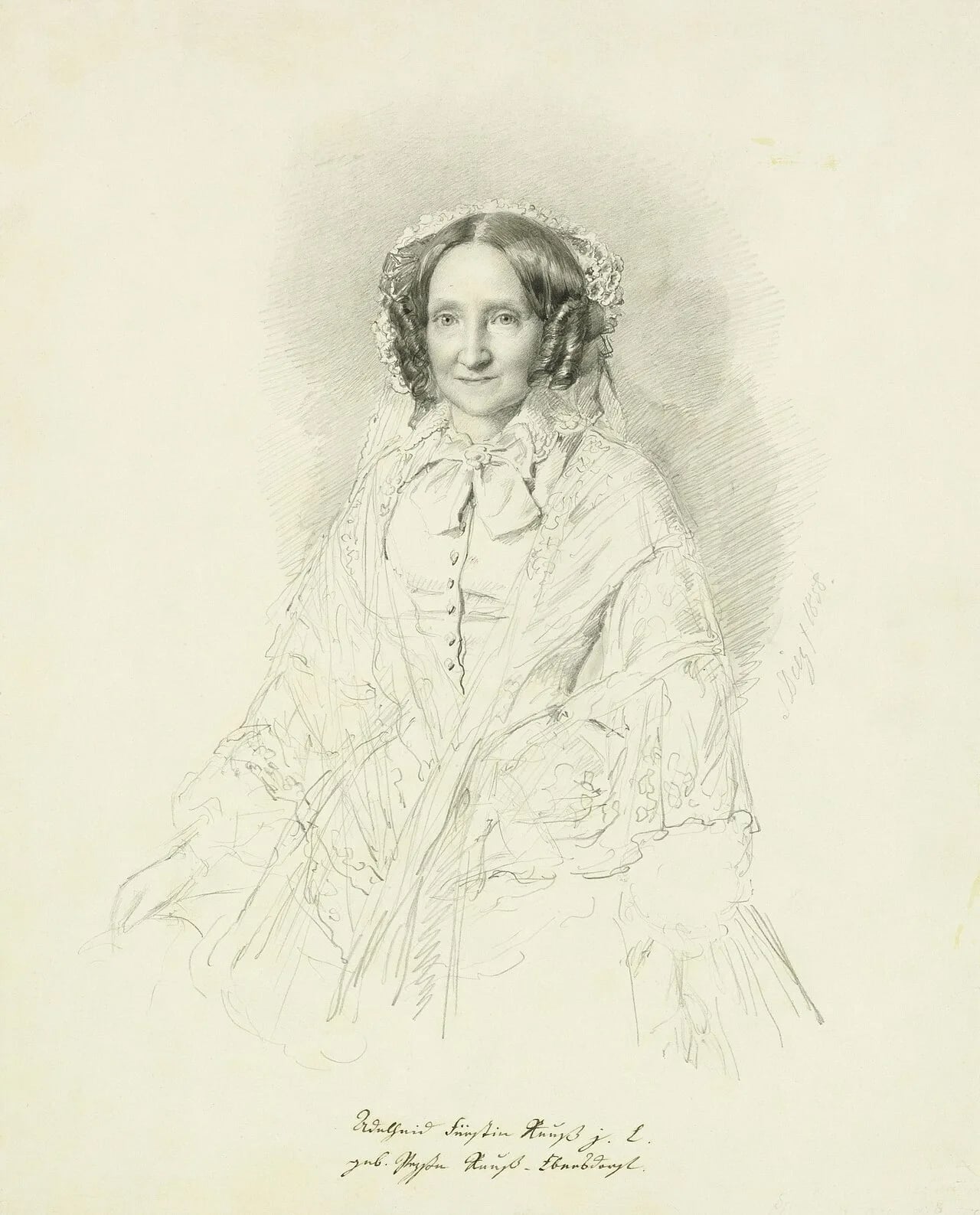 Porträt von Adelheid Reuß zu Ebersdorf (1800–1880) – Gedenkseite