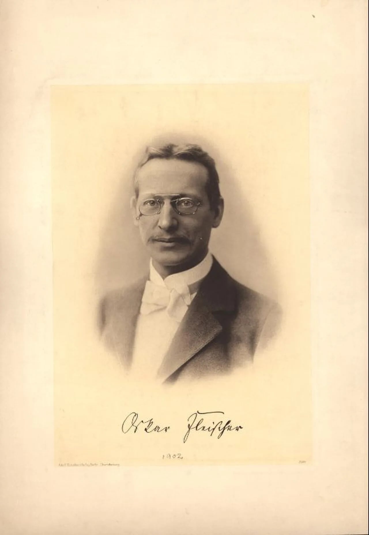 Porträt von Oskar Fleischer (1856–1933) – Gedenkseite