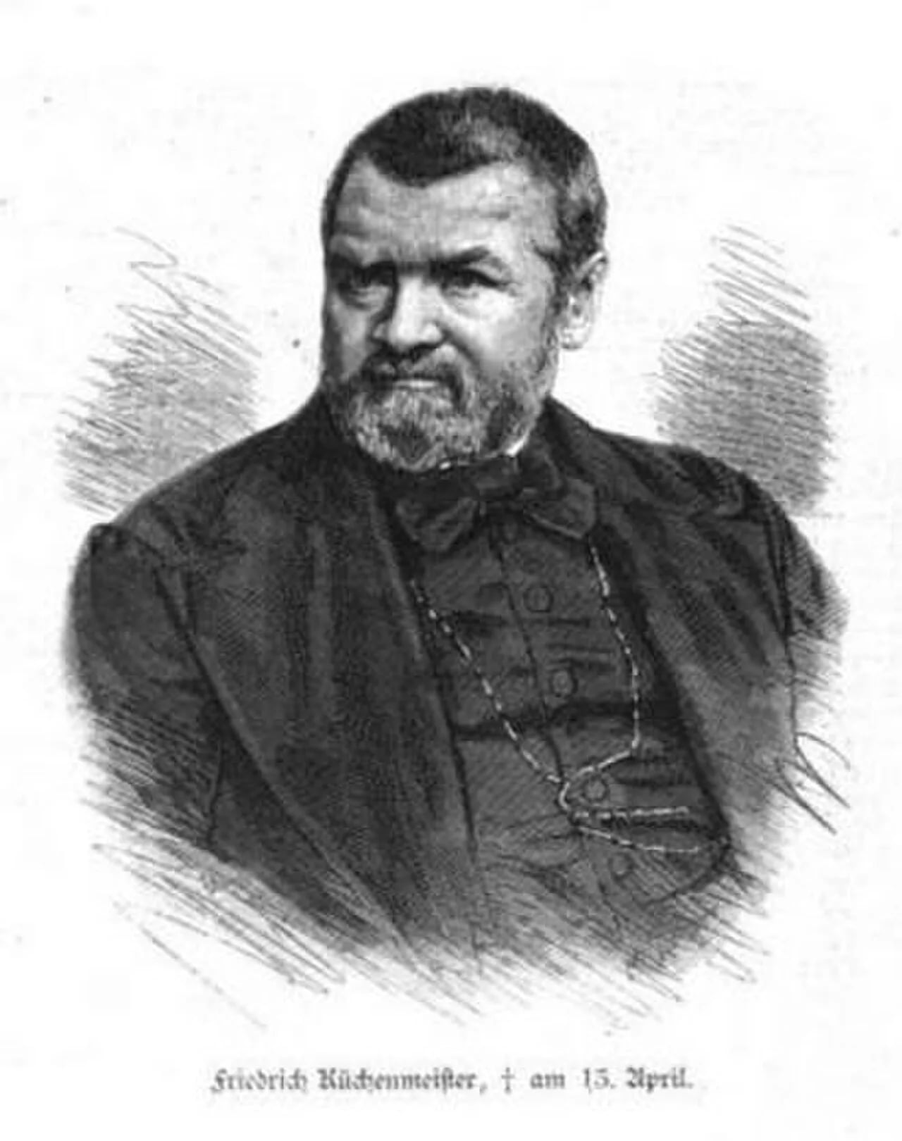 Porträt von Friedrich Küchenmeister (1821–1890) – Gedenkseite