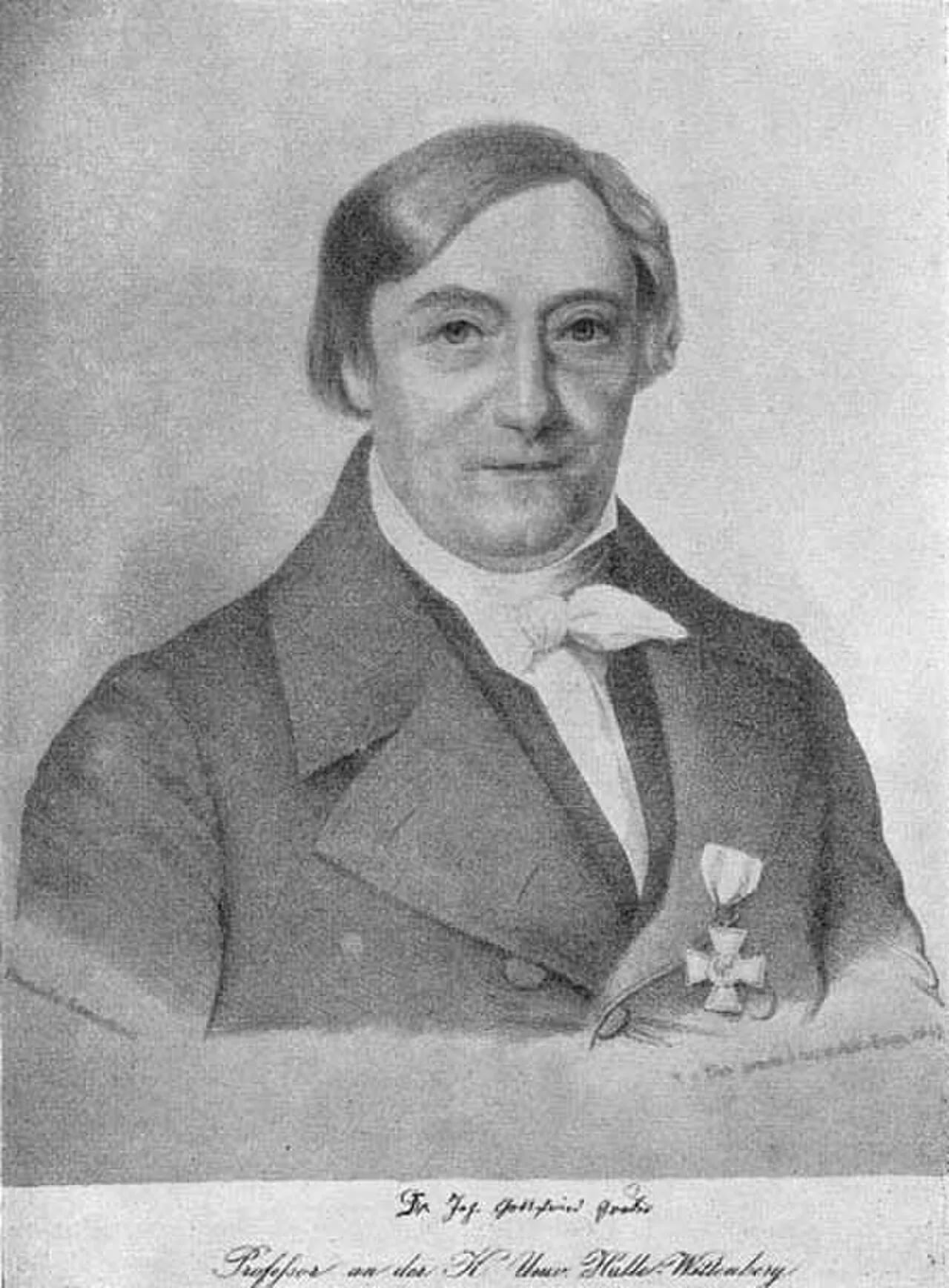 Portrait of Johann Gottfried Gruber (1774–1851) – memorial page