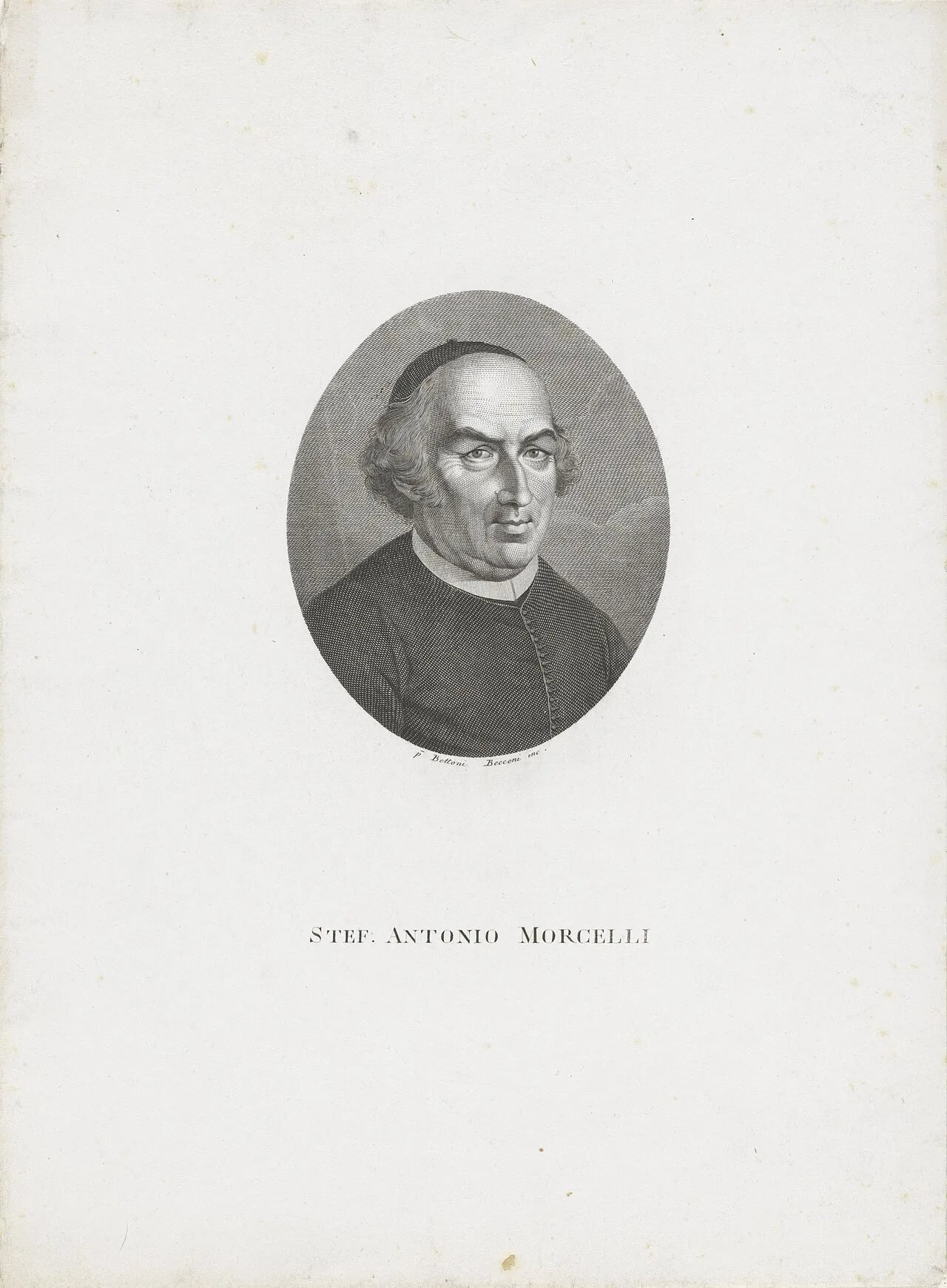 Portrait of Stefano Antonio Morcelli (1737–1822) – memorial page