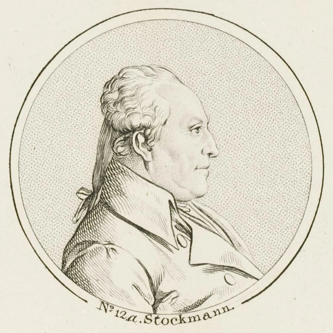 Porträt von August Cornelius Stockmann (1751–1821) – Gedenkseite