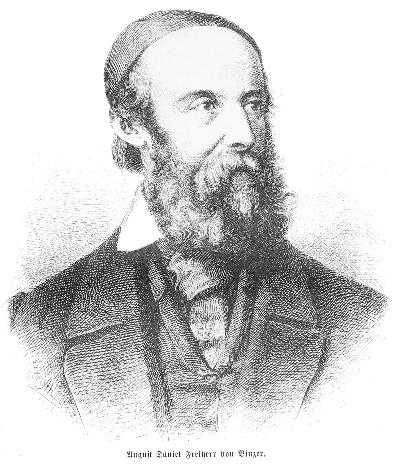 Porträt von August Daniel von Binzer (1793–1868) – Gedenkseite