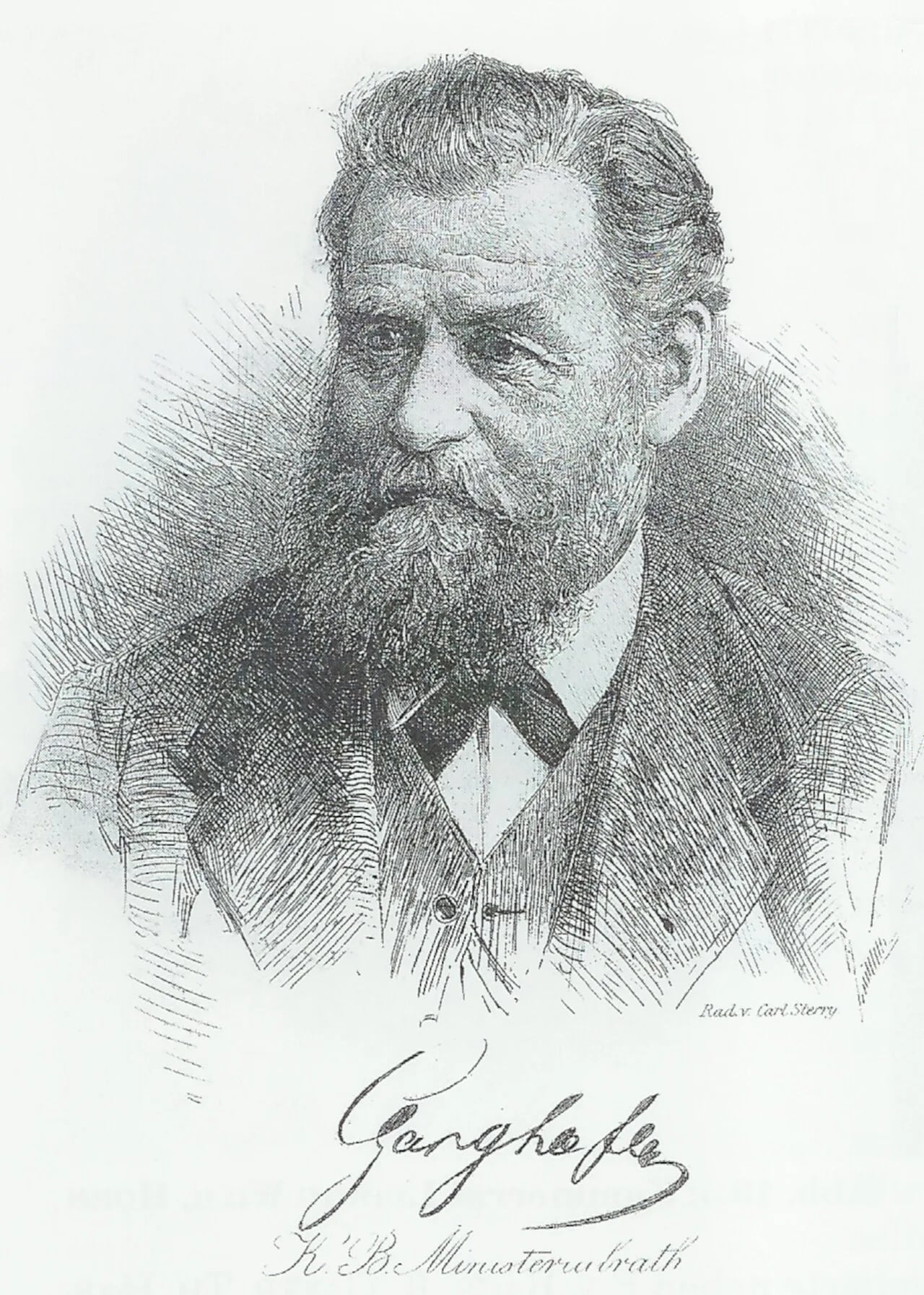 Portrait of August von Ganghofer (1827–1900) – memorial page