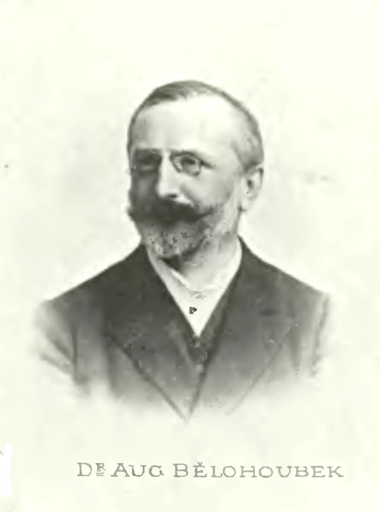 Portrait of August Josef Bělohoubek (1847–1908) – memorial page