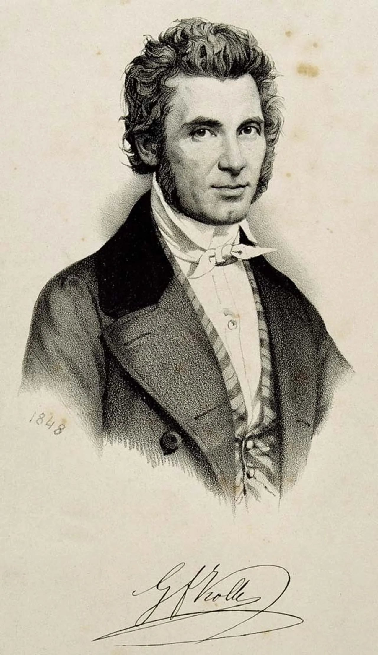 Porträt von Georg Friedrich Kolb (1800–1884) – Gedenkseite