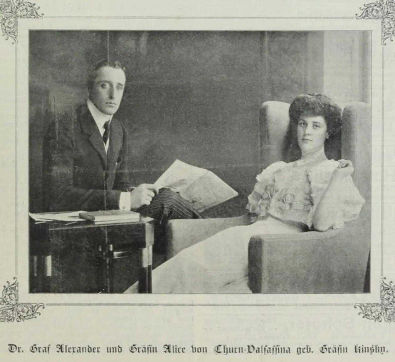 Porträt von Alexander Georg Ghislain Graf von Thurn und Valsassina-Como-Vercelli (1879–1962) – Gedenkseite