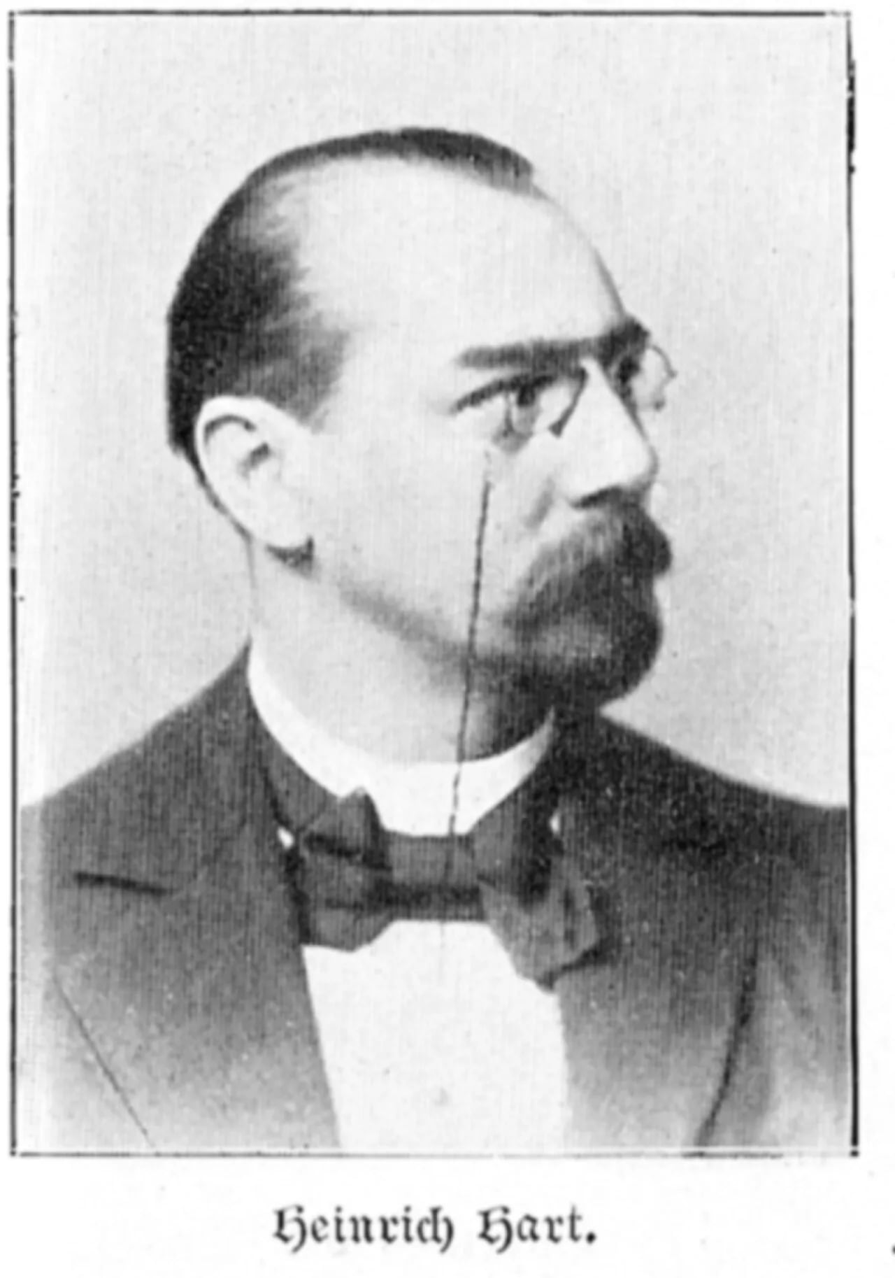 Porträt von Heinrich Hart (1855–1906) – Gedenkseite