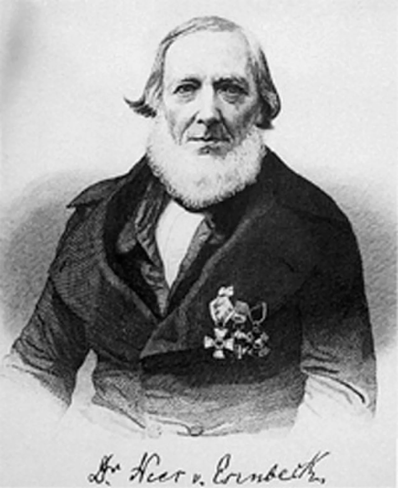 Porträt von Christian Gottfried Daniel Nees von Esenbeck (1776–1858) – Gedenkseite