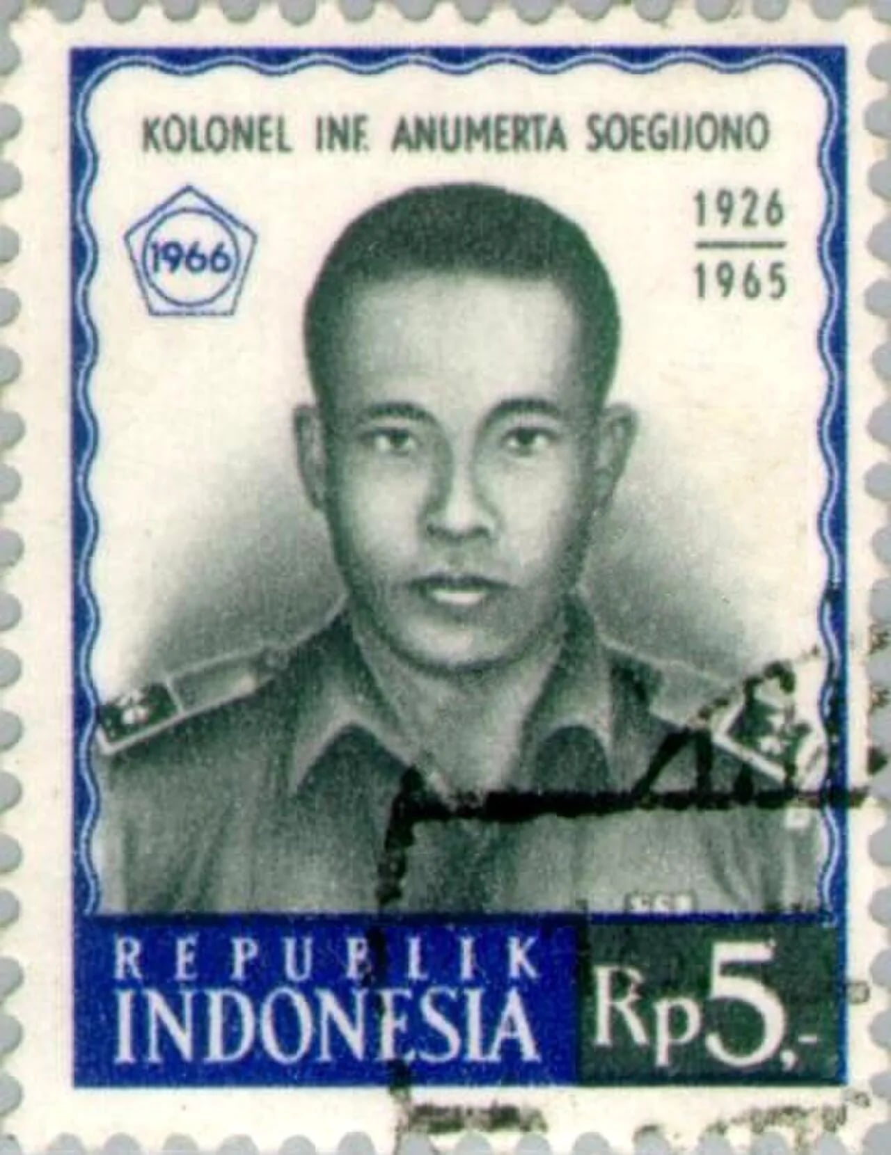 Porträt von Sugiyono Mangunwiyoto (1926–1965) – Gedenkseite