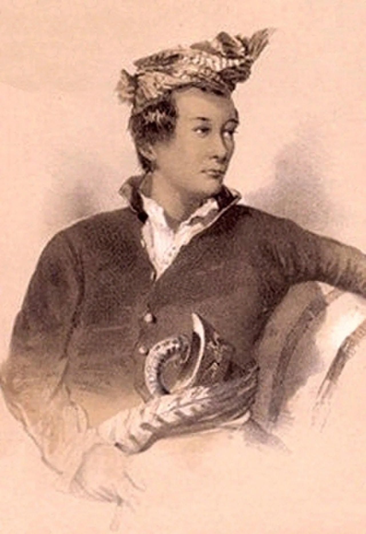 Porträt von Sultan Ali of Johor (1824–1877) – Gedenkseite